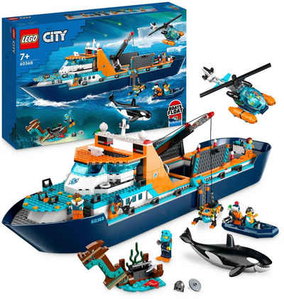 LEGO® Konstruktionsspielsteine Arktis-Forschungsschiff (60368), LEGO® City, (815 St), Made in Europe