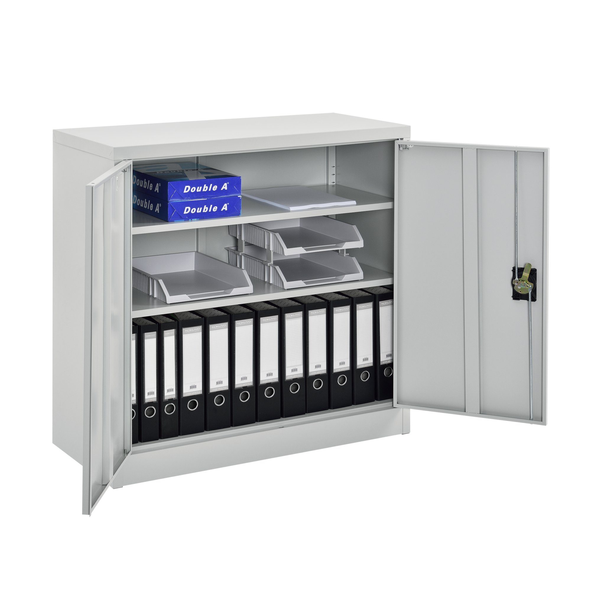 en.casa Aktenschrank »Molise« Büroschrank 90x40x90cm Stahl günstig online kaufen