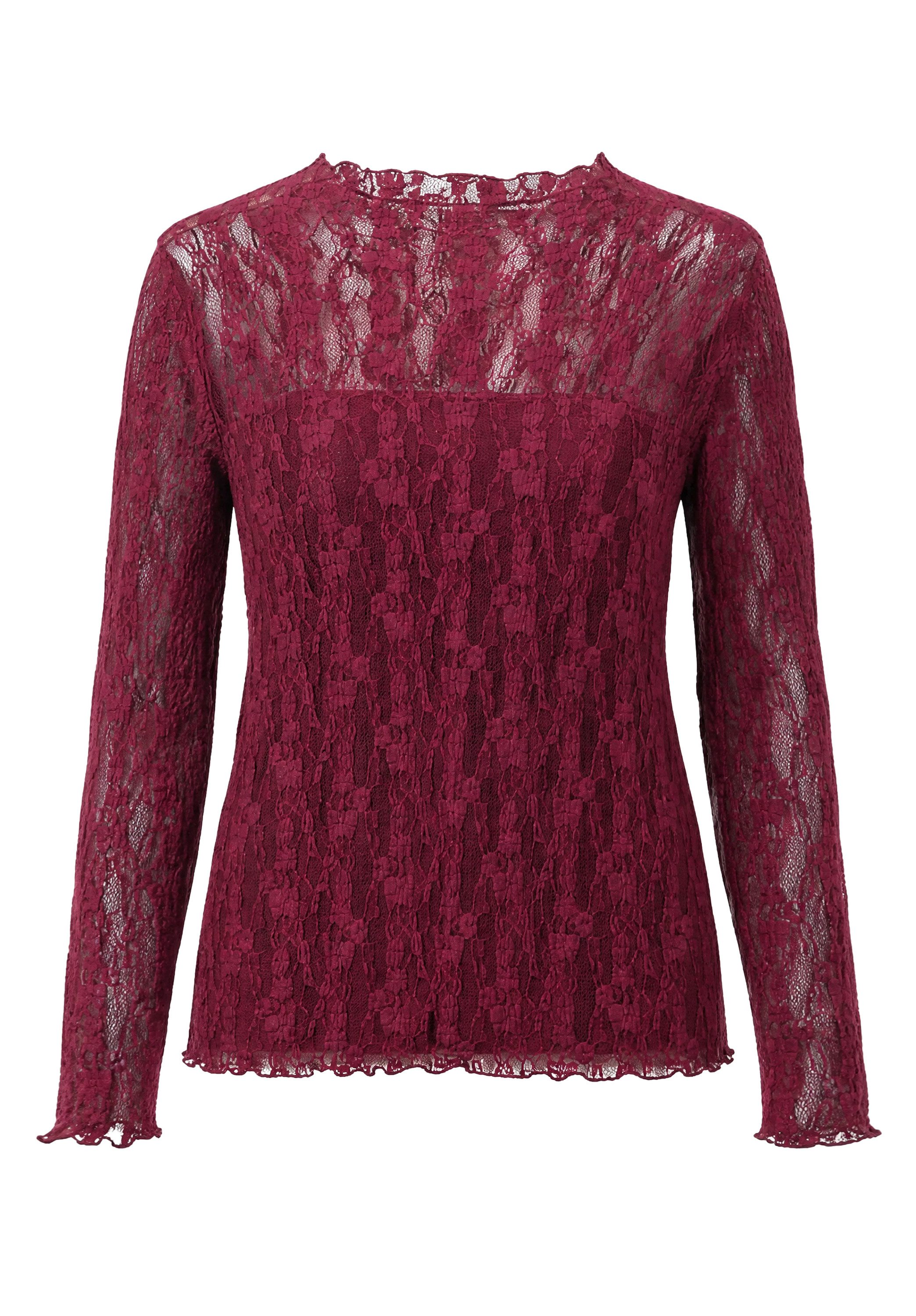 bianca Print-Shirt ELA aus filigraner Spitze in trendigen Farben