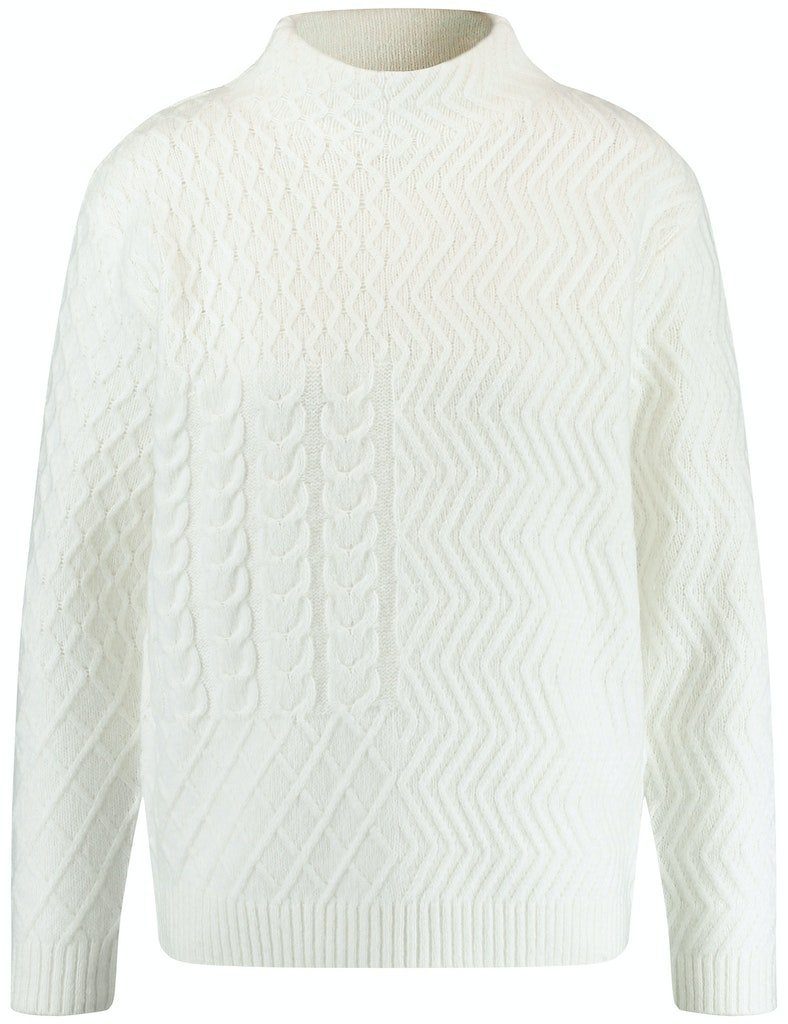 Gerry Weber Pullover Donna In Cotone Bio Con Maglia A Costine E GOTS