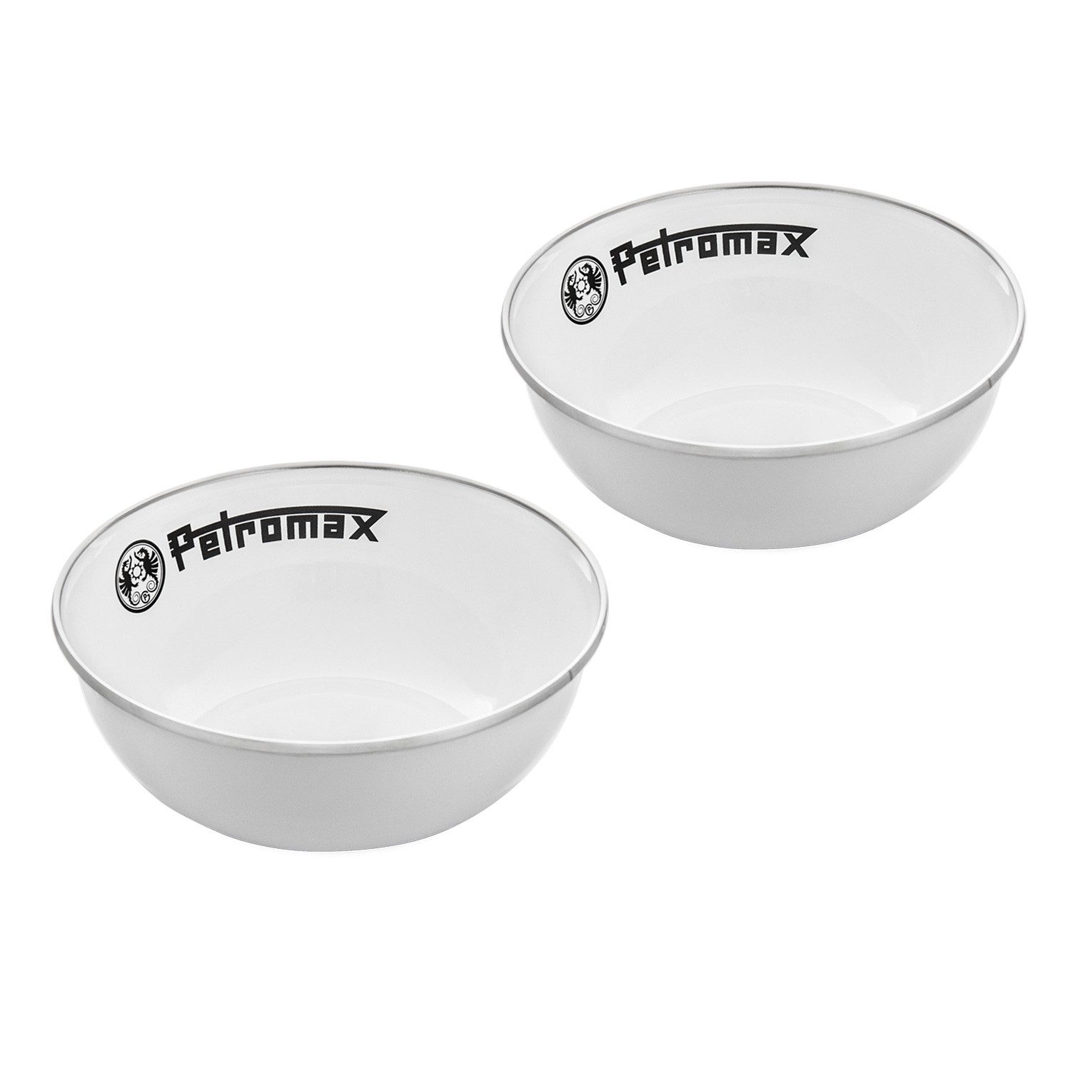 Petromax Holzkohlegrill Petromax Emaille-Schalen Weiß 2er-Set 160 ml