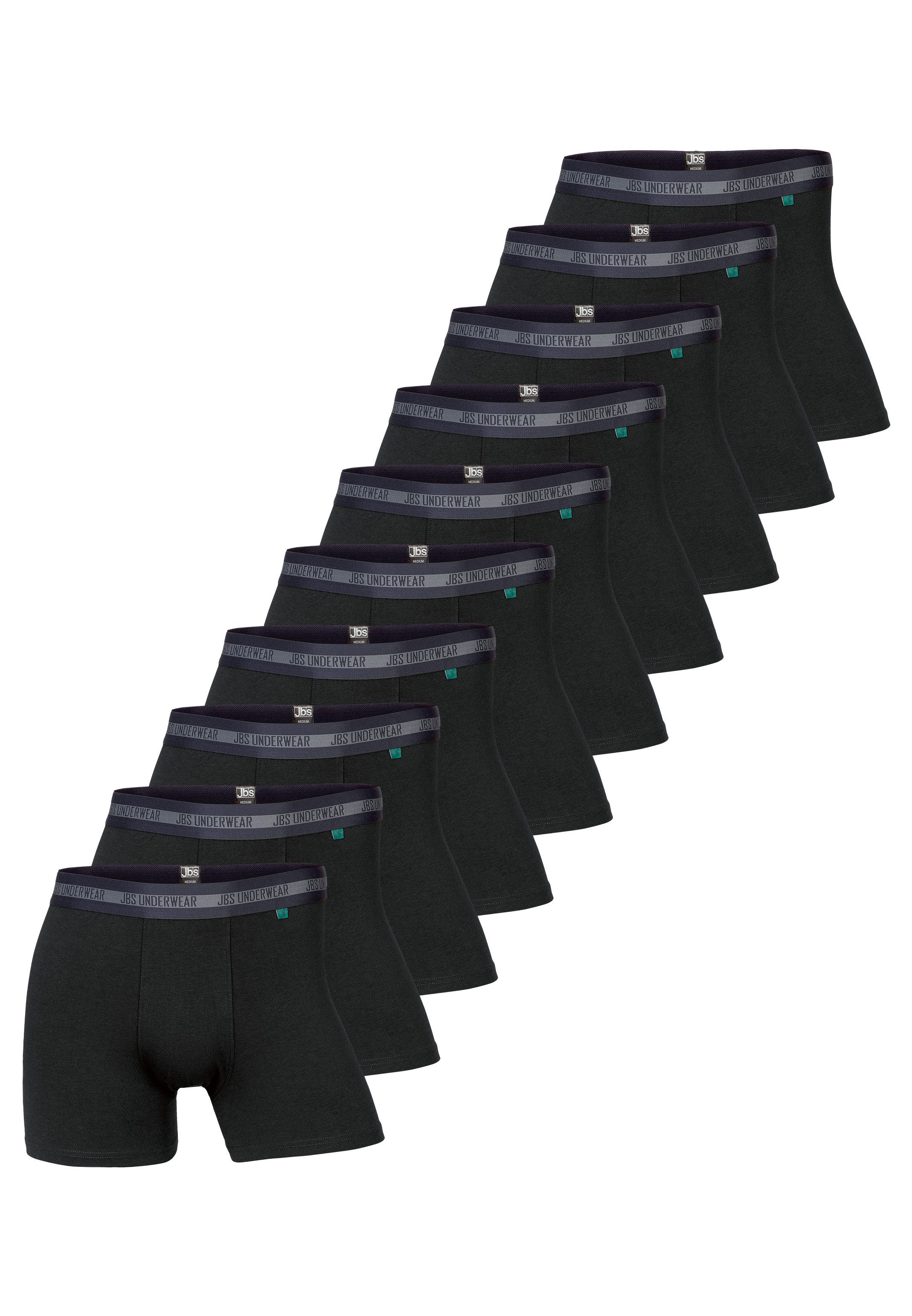 jbs Retro Boxer 10er Pack Bamboo (Spar-Set, 10-St) Long Short / Pant - ohne Eingriff - Atmungsaktiv