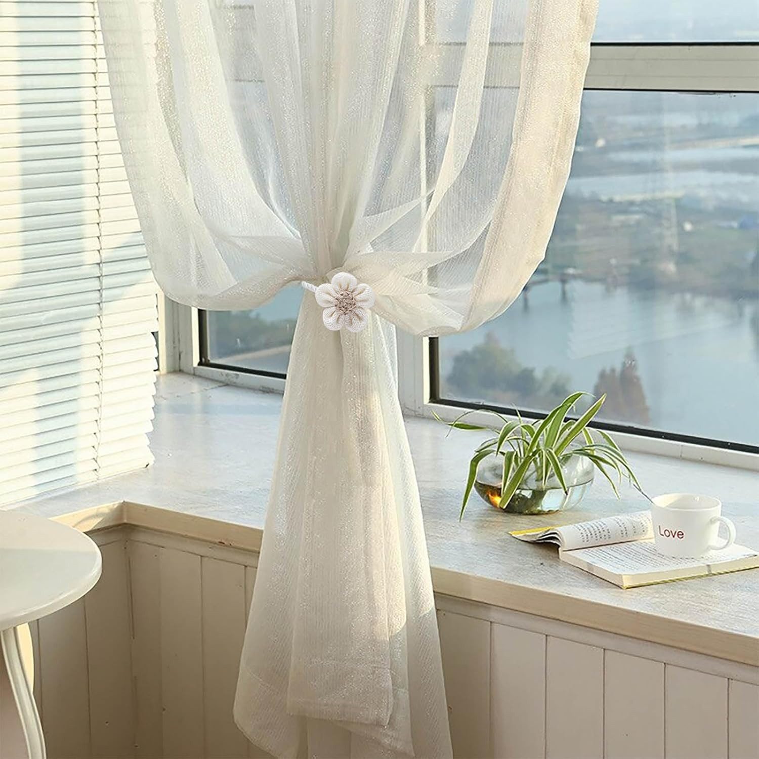 Coonoor Raffhalter 4 cm Durchmesser, für Wohnzimmer Schlafzimmer Dekoration