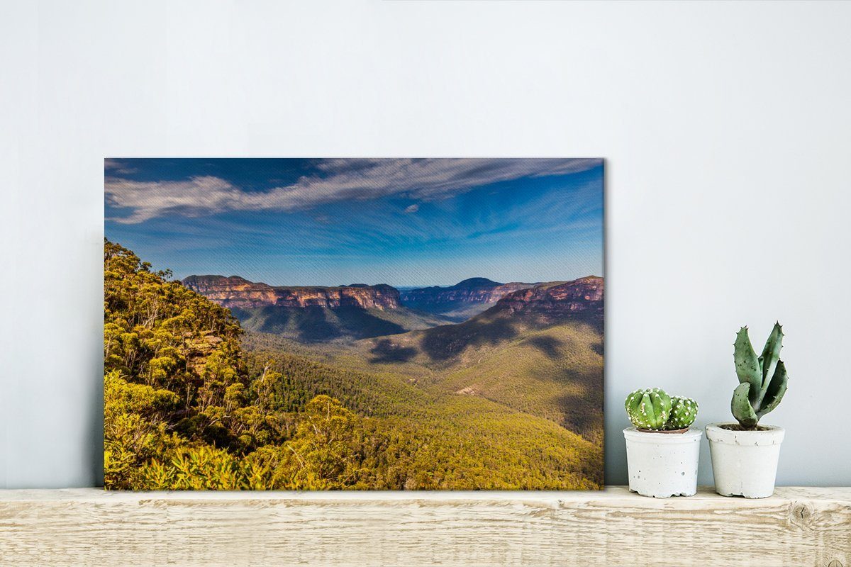Aussichtspunkt (1 Blue St), Aufhängefertig, Park im cm 30x20 Wandbild National Leinwandbild Australien, Mountains Wanddeko, in OneMillionCanvasses® Leinwandbilder,