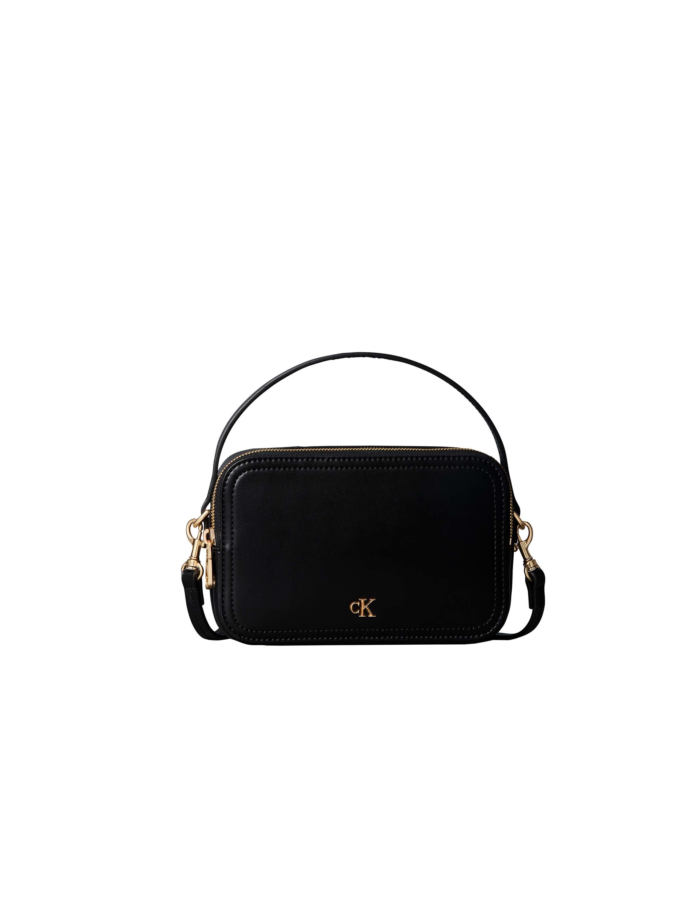 Calvin Klein Mini Bag CK HARDWARE CAMERA BAG, Handtasche, Henkeltasche, Tragetasche mit CK-Logo