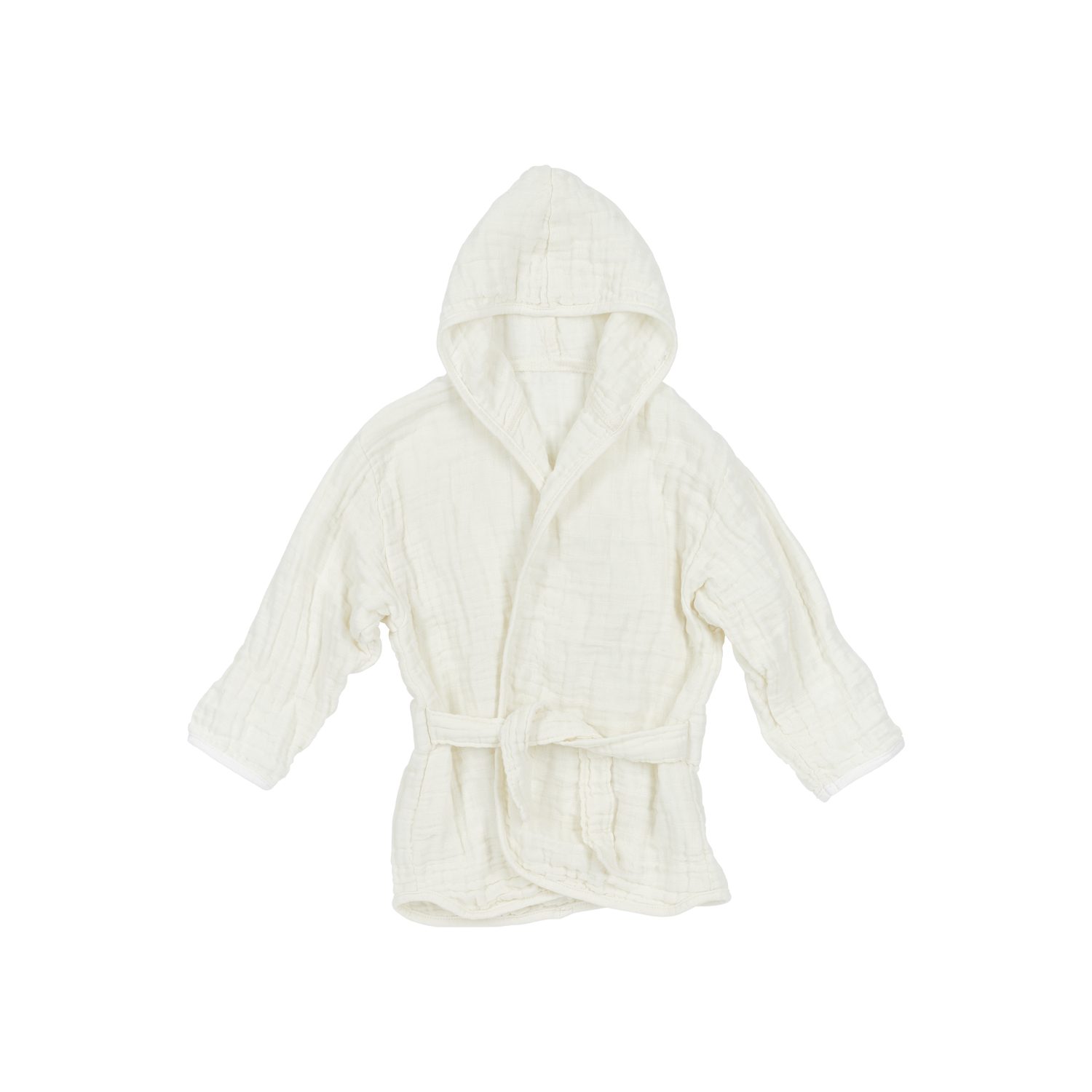 Meyco Baby Babybademantel Offwhite, 100% Baumwolle, Seil/Bändchen, 86/92
