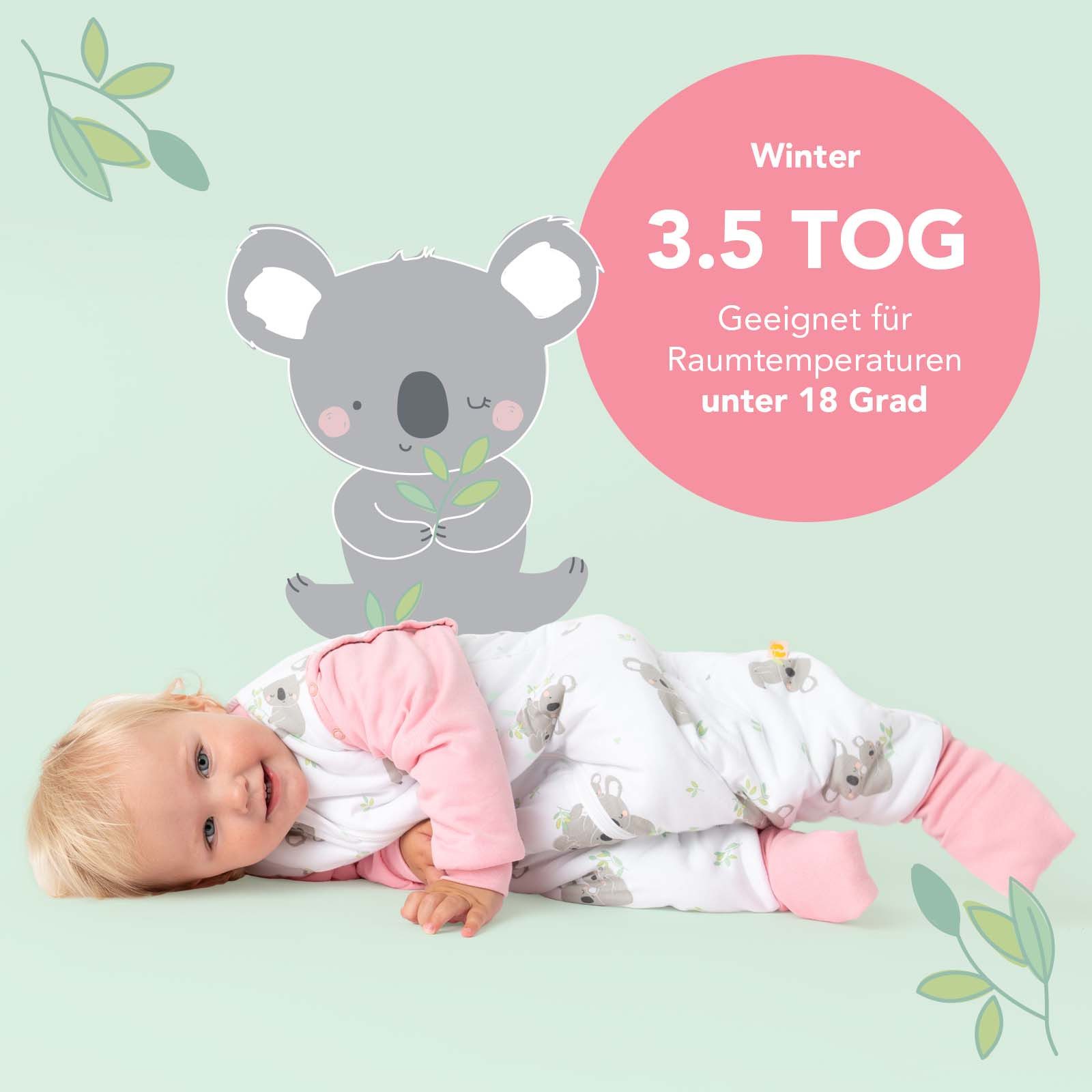 Schlummersack Kinderschlafsack Schlafsack mit Füßen und umklappbaren Bündchen, 3.5 Tog – Bild 5 von 5