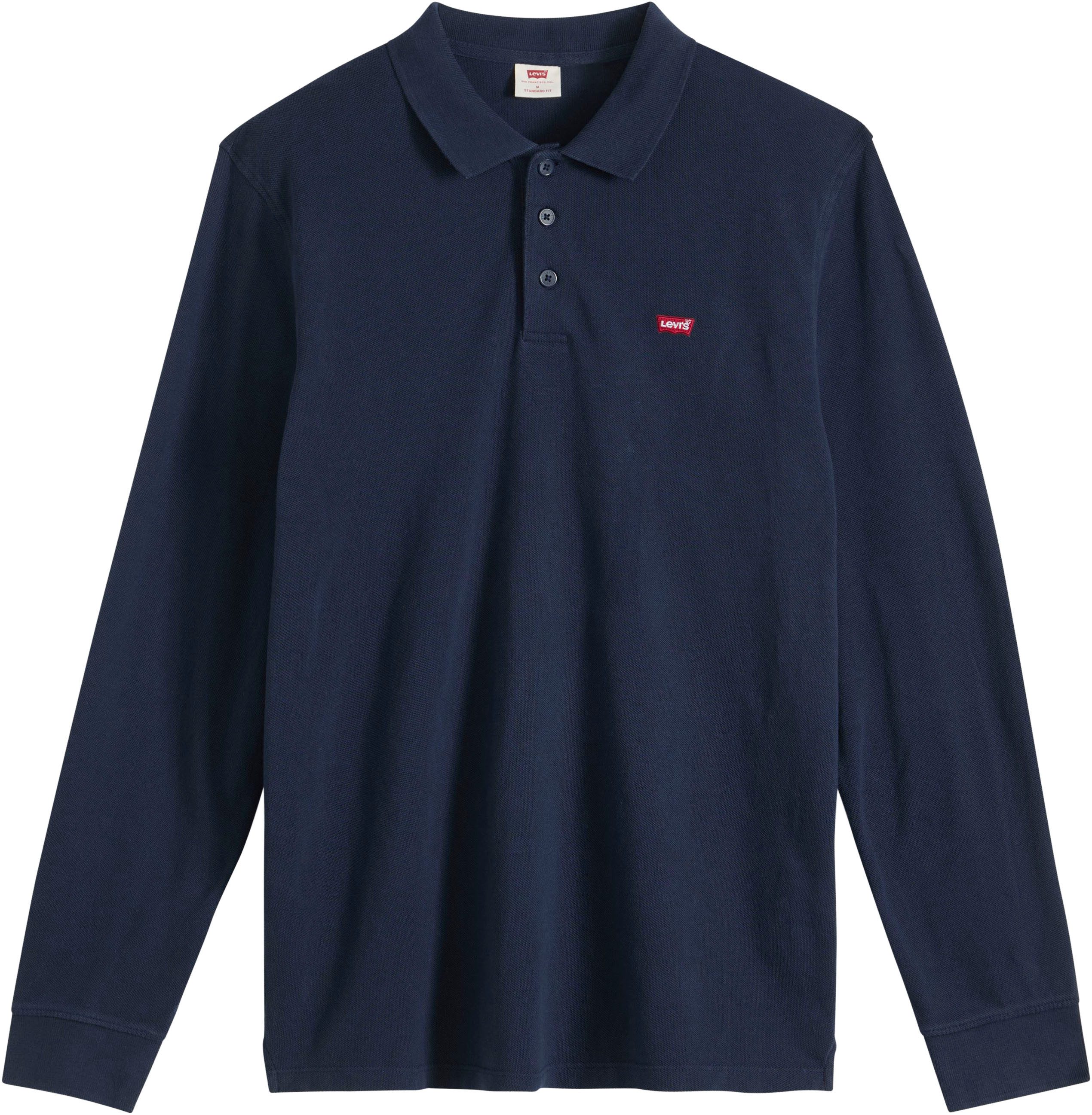 Levi's® Langarm-Poloshirt LS HM POLO Polokragenverschluss in 3-Knopf-Form