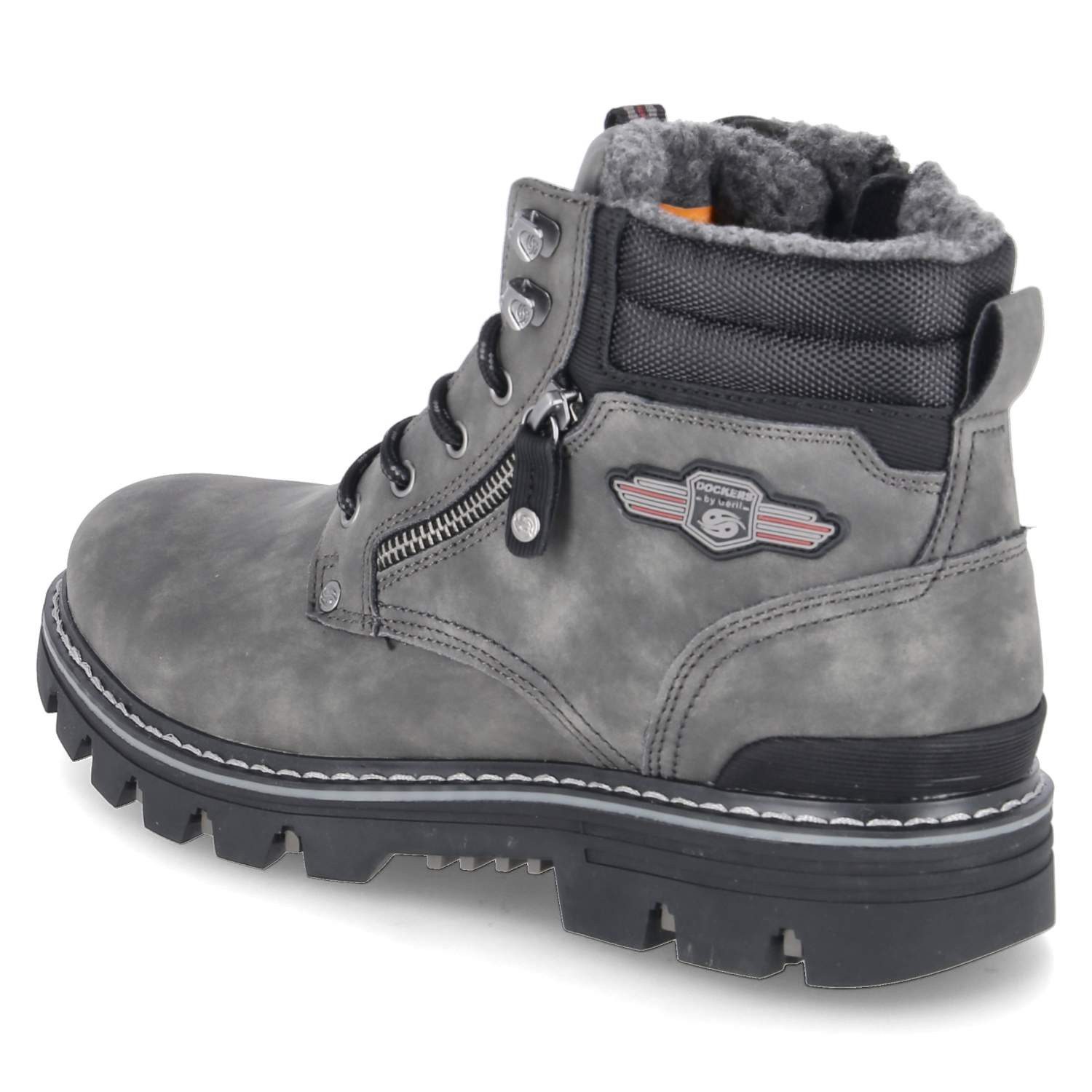 Dockers by Gerli Dockers By Gerli 53HX103-600-220 Herren Synthetik grey Schnürstiefel