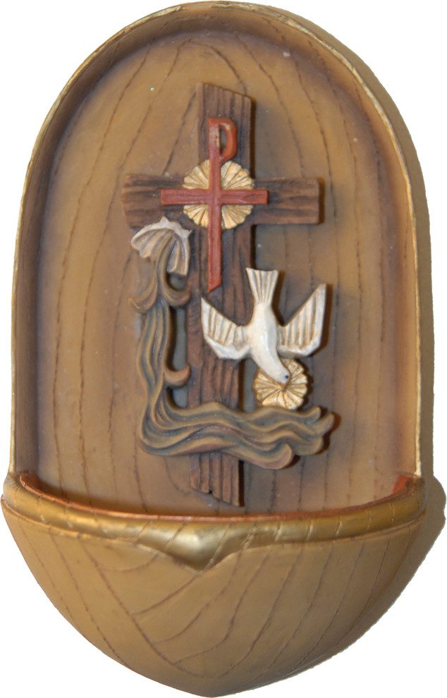 Krippenfigur FADEDA Weihwasserkessel "Hlg. Geist", Höhe in cm: 12