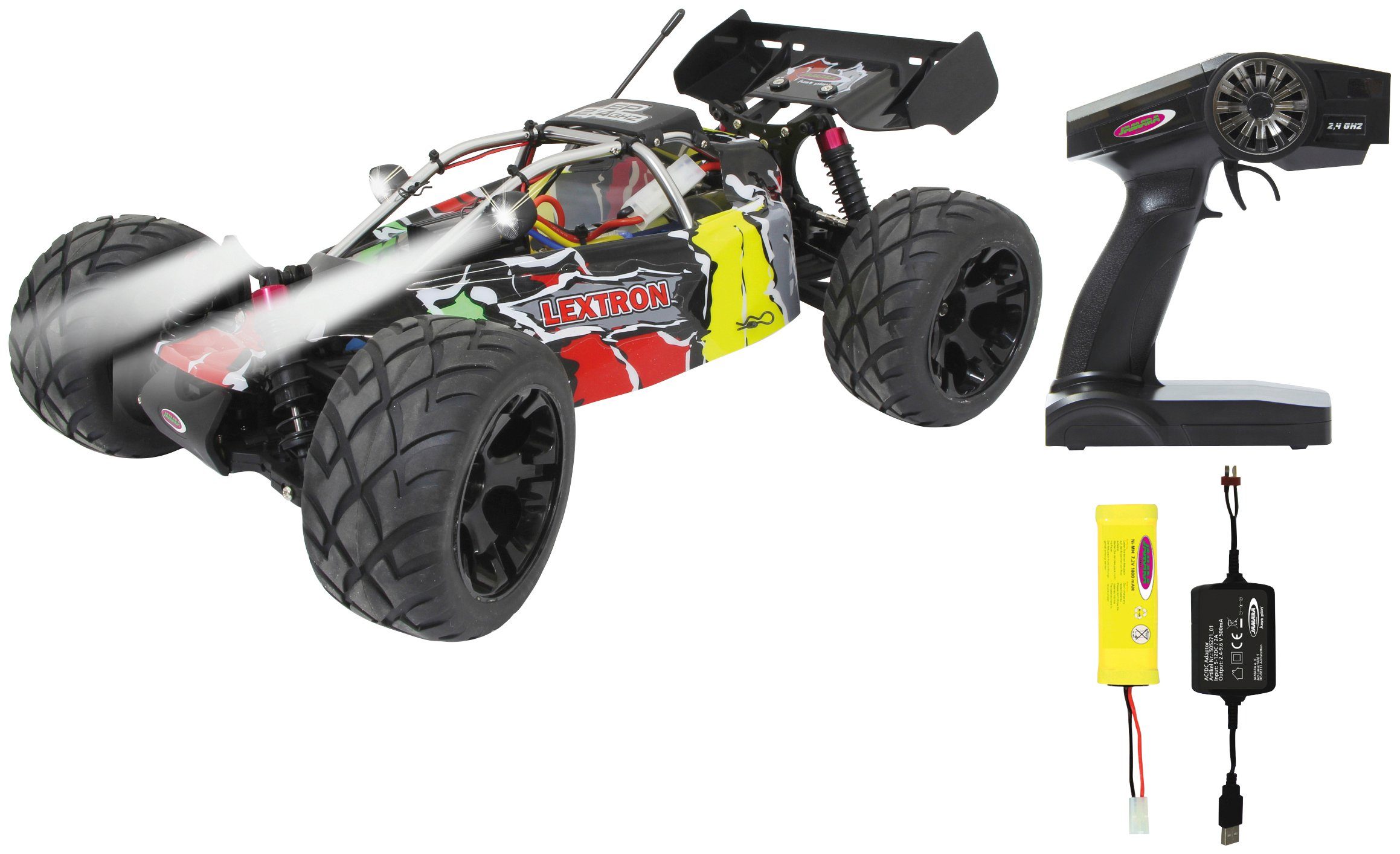 Jamara RC-Monstertruck Lextron Desertbuggy 4WD, 1:10, 2,4 GHz, mit LED
