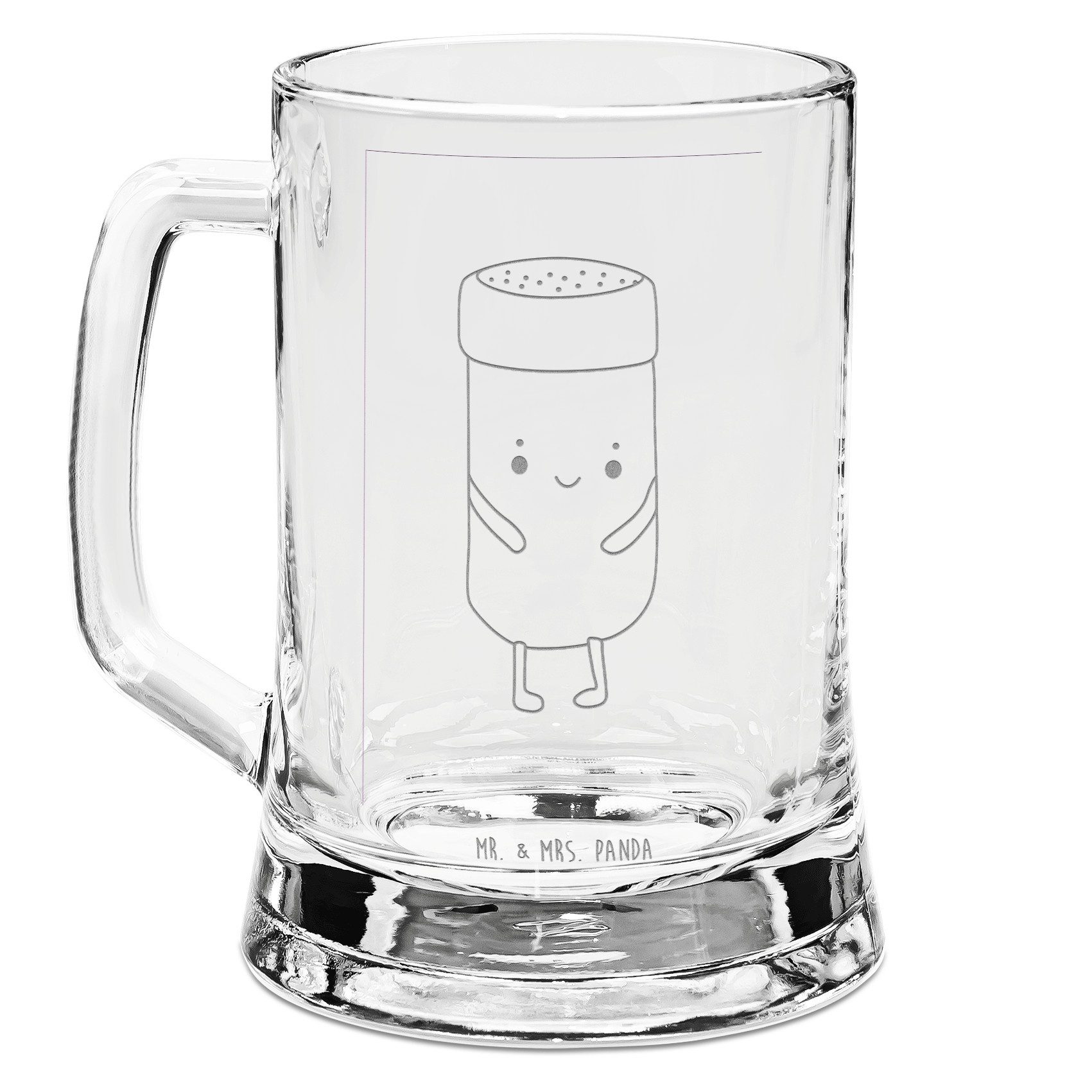 Mr. & Mrs. Panda Bierkrug Beste Freunde Salz Transparent Geschenk