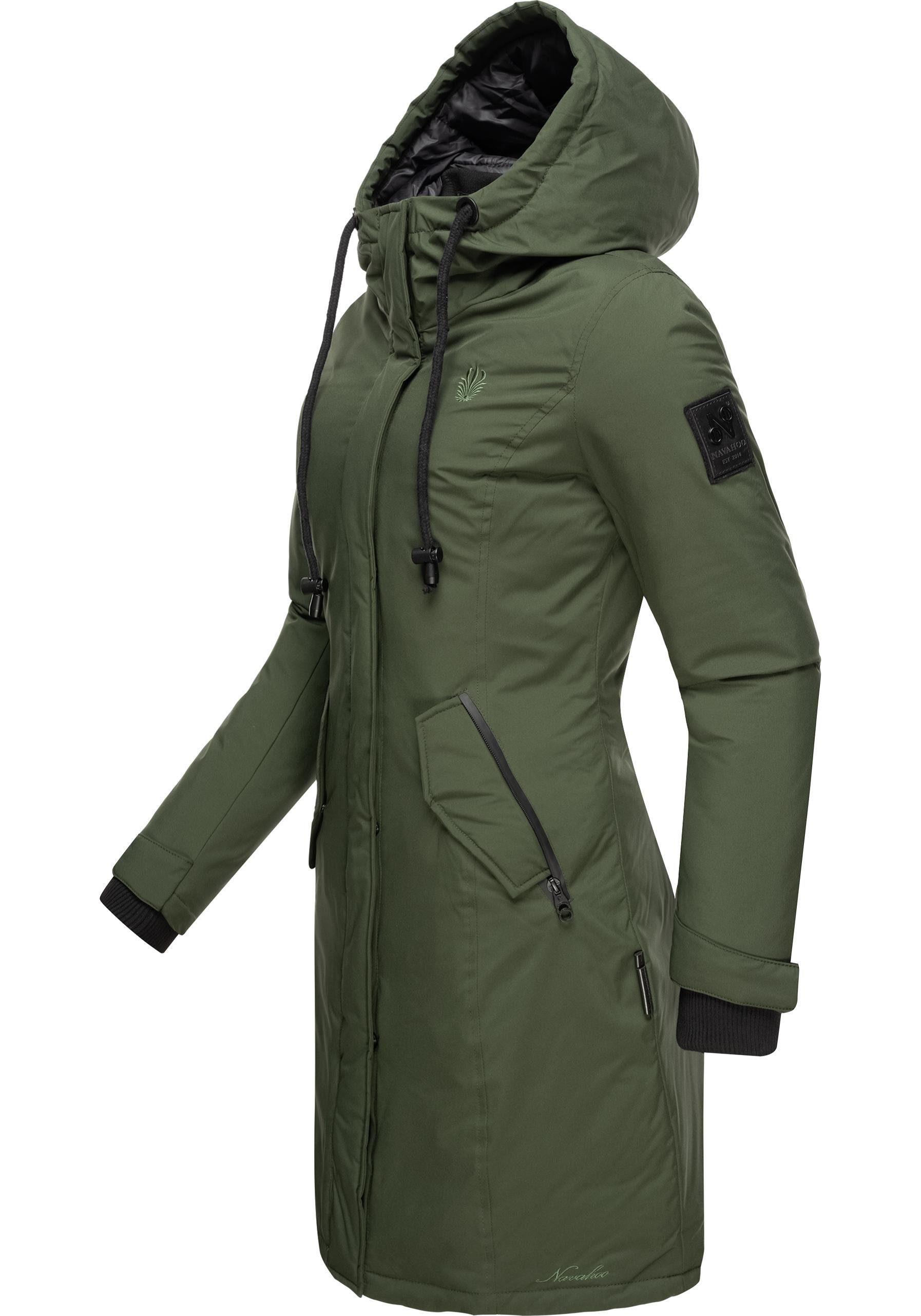 Navahoo Wintermantel Letiziaa sportlicher Winterparka mit gefütterter Kapuz günstig online kaufen
