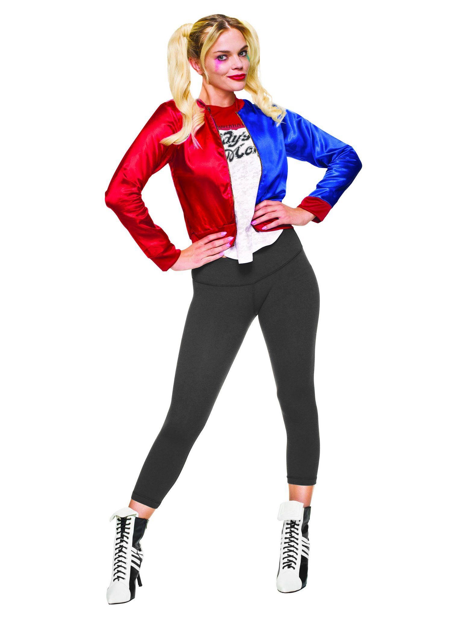 Rubie´s Kostüm Harley Quinn Jacke mit Shirt, Original lizenziertes Suicide Squad-Outfit