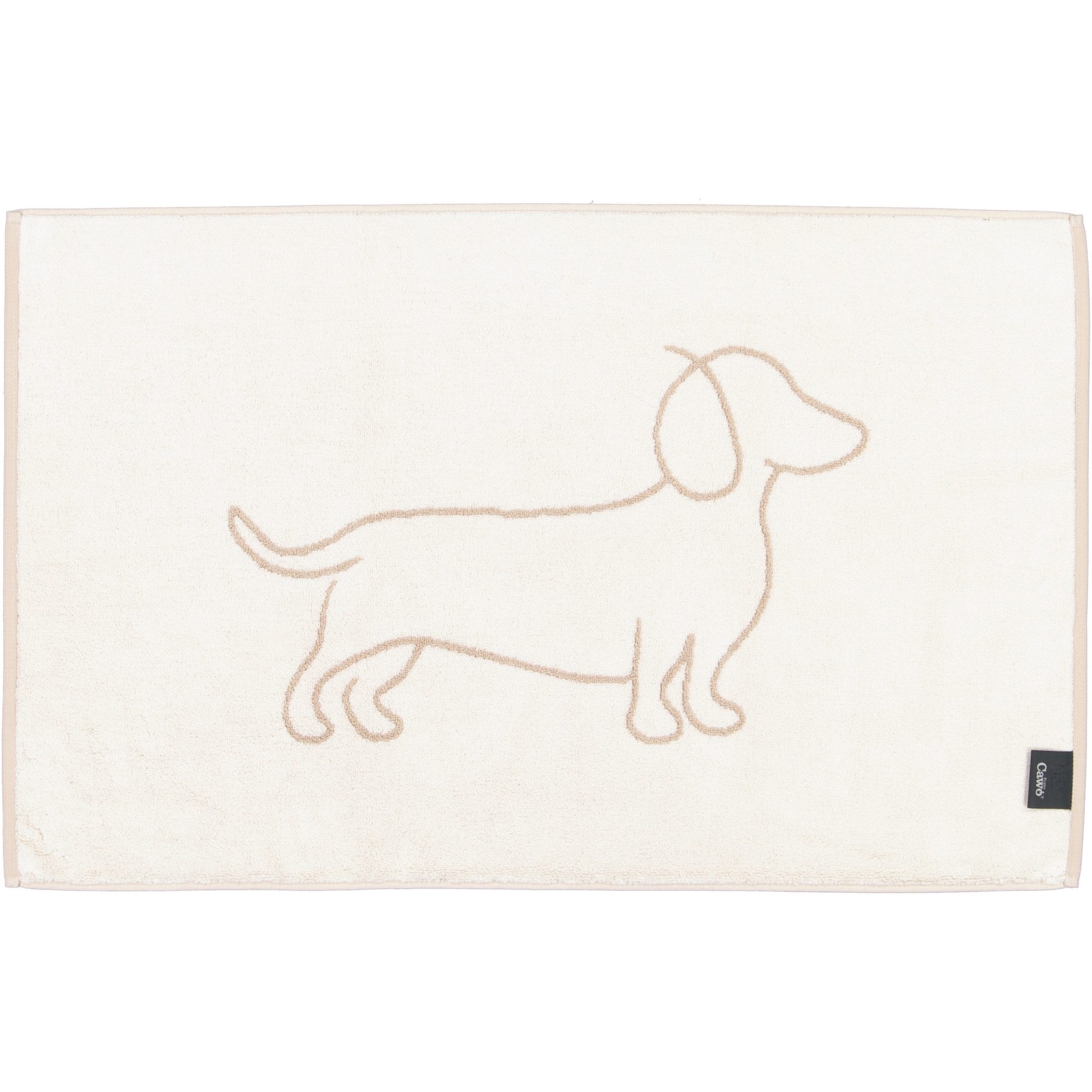 Cawö Duschmatte WE LOVE DOGS Companion 6248, 100% Baumwolle – Bild 2 von 3