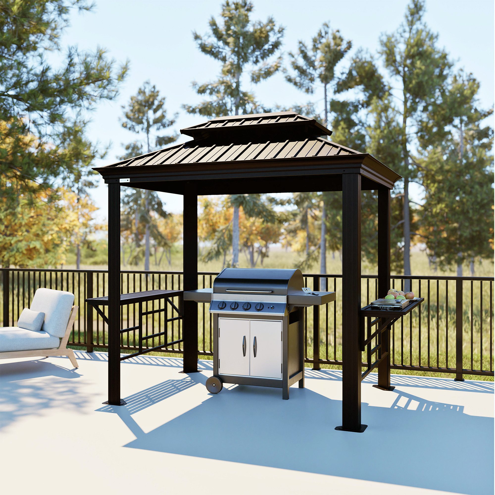 Sojag Grillpavillon BBQ Messina, BxT: 179x292 cm