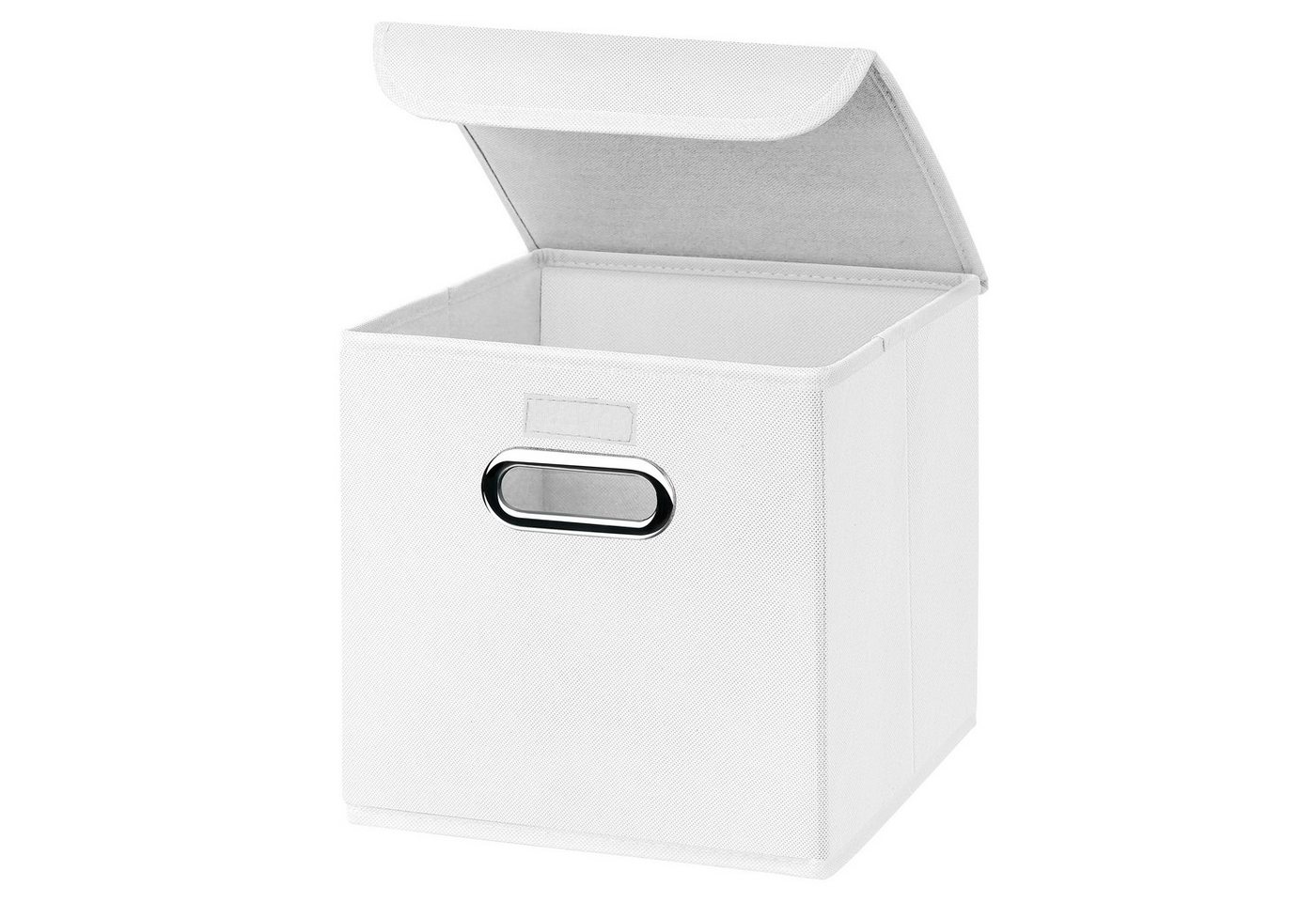 Thumbnail - Faltbox 5 Stück Faltboxen 25 x 25 x 25 cm Stoffboxen faltbar mit Deckel in verschiedenen Farben (5er SET 25x25x25) 25cm