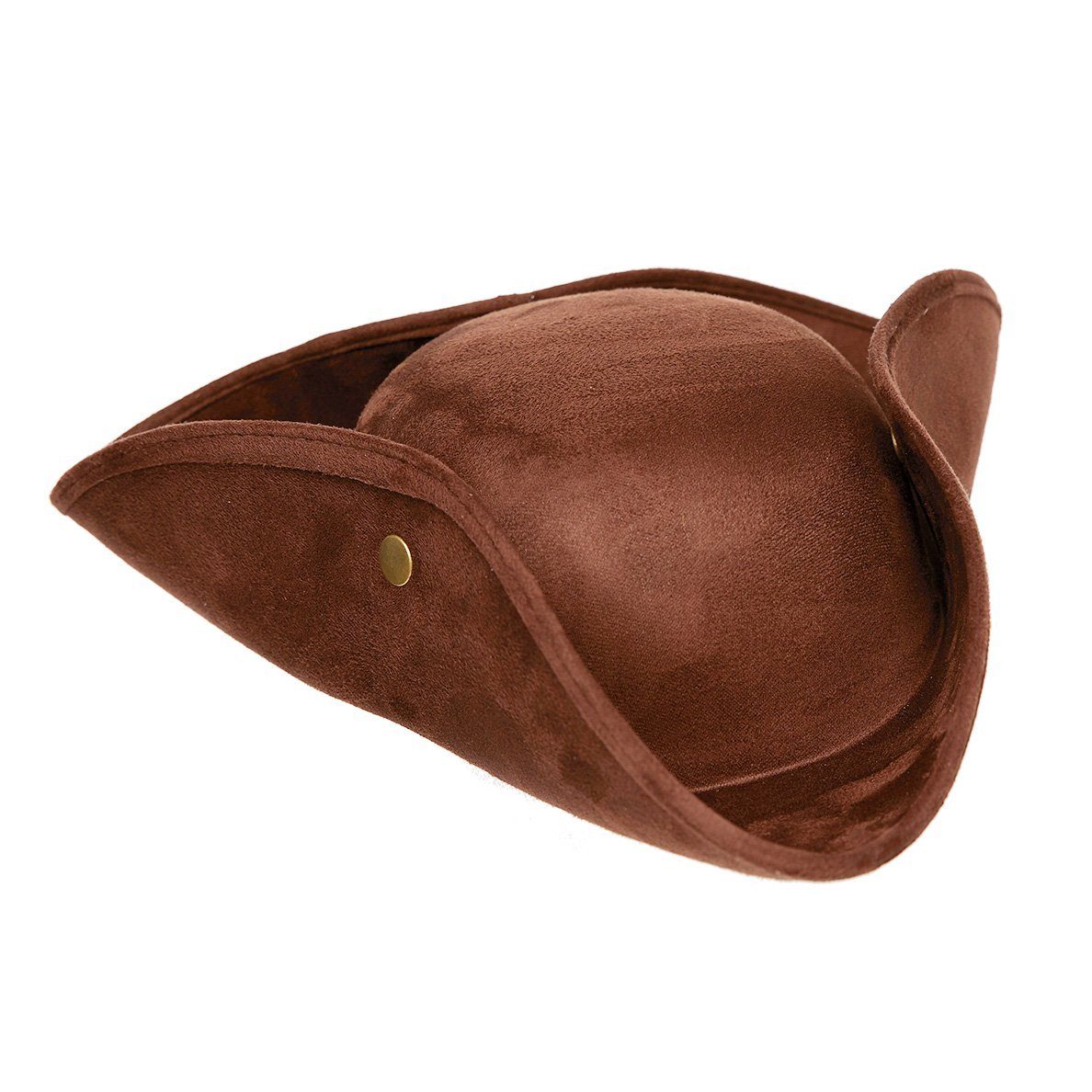 Underwraps Piraten-Kostüm Einfacher Dreispitz braun, Ganz einfach: ein brauner Piratenhut