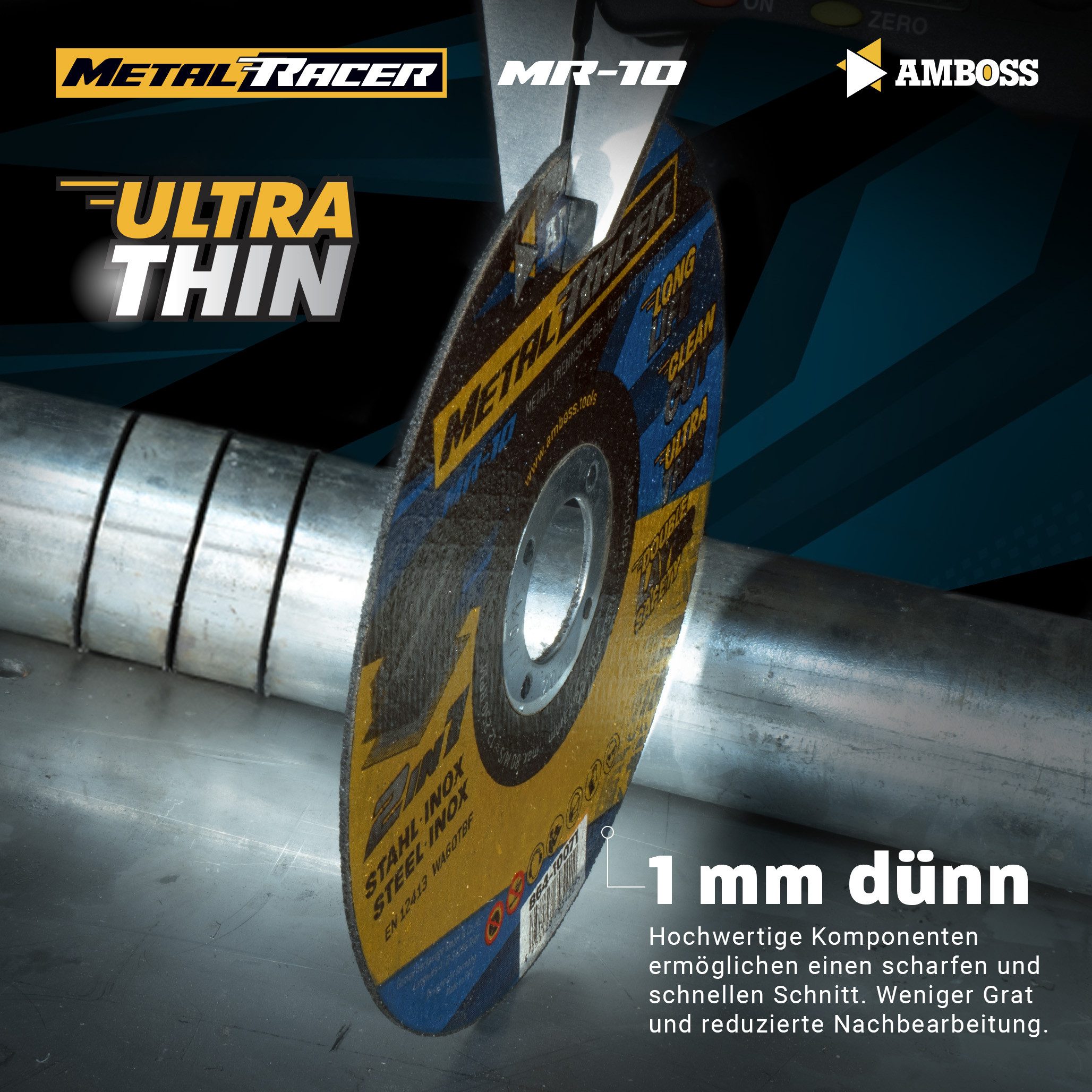 Amboss Werkzeuge Trennscheiben 50x Amboss Metal Racer Trennscheibe, Ø125 mm - 1