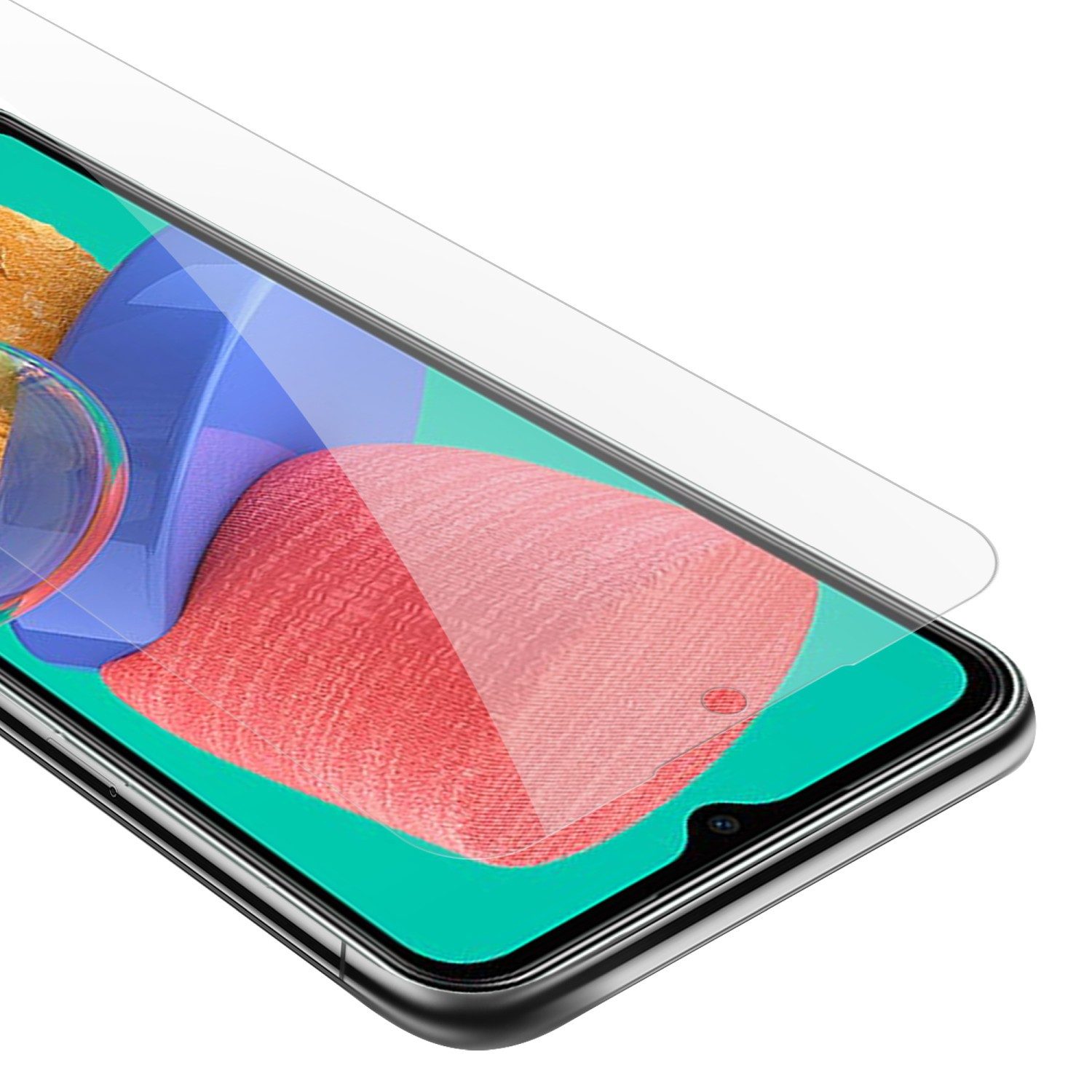 Cadorabo Schutzfolie für Samsung Galaxy M33 5G Schutzfolie, (1-St), Schutzfolie Panzer Folie (Tempered) Display Schutzglas 3D Touch