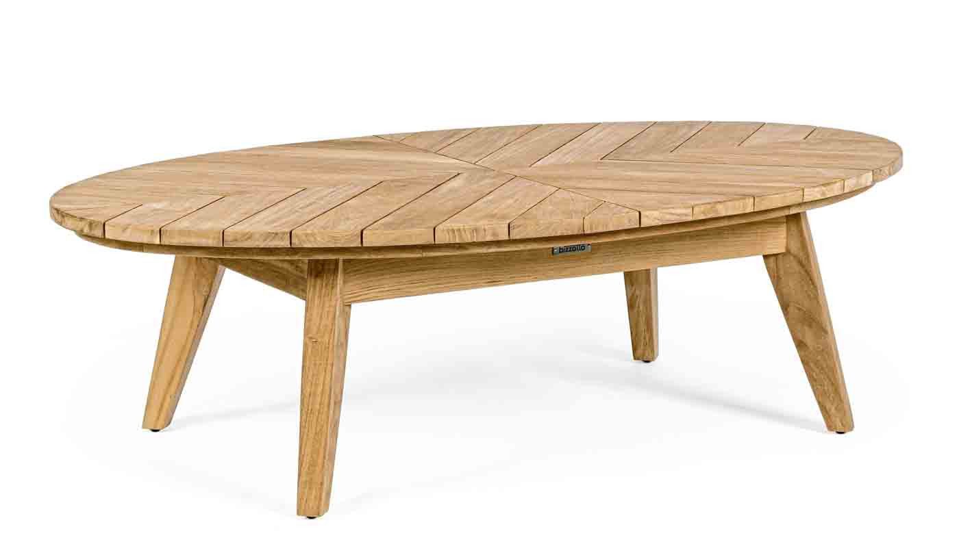 Bizzotto Couchtisch Coachella aus Teakholz, Rund