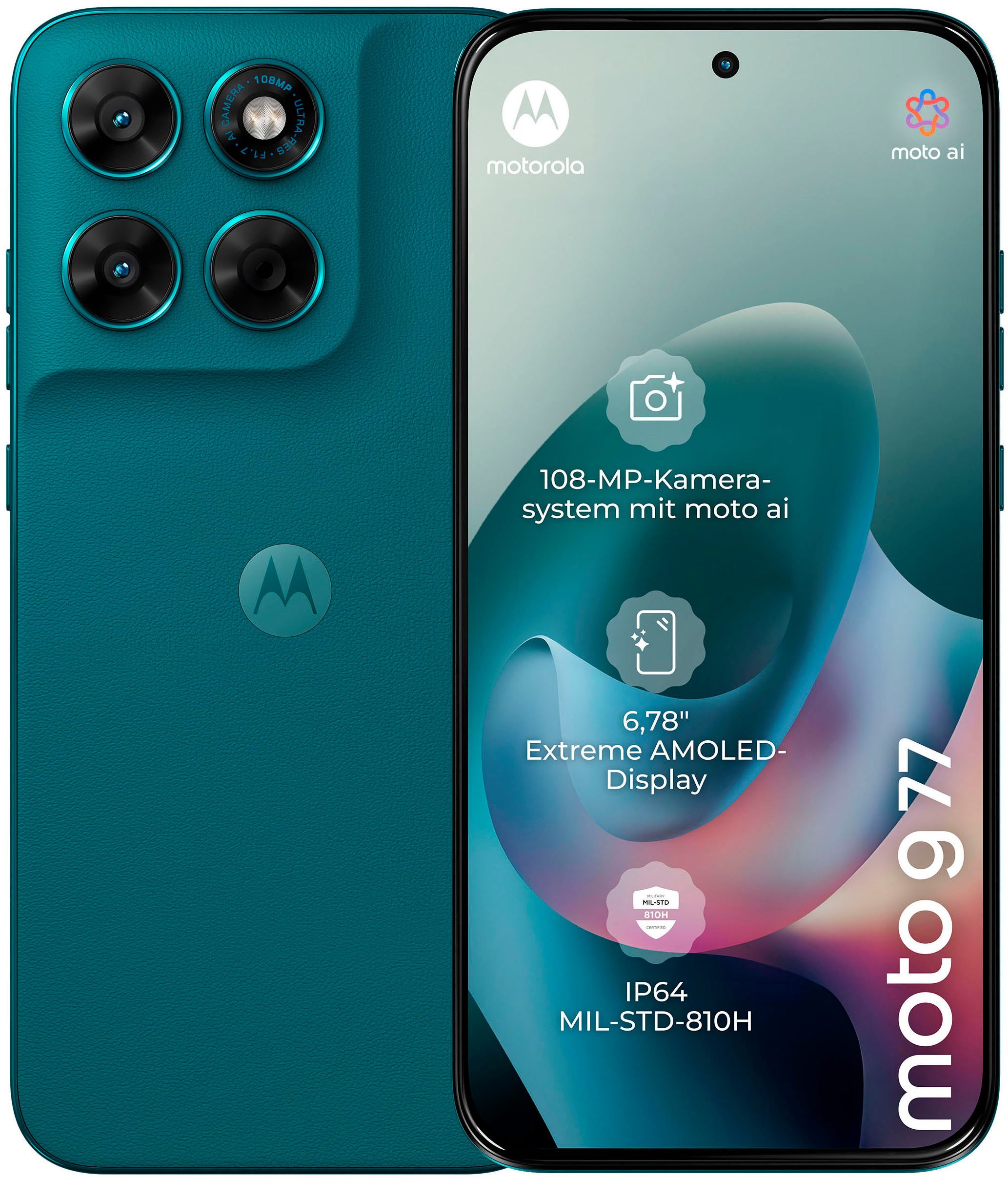Motorola moto g77 256GB Smartphone (17,22 cm/6,78 Zoll, 256 GB Speicherplatz, 108 MP Kamera)