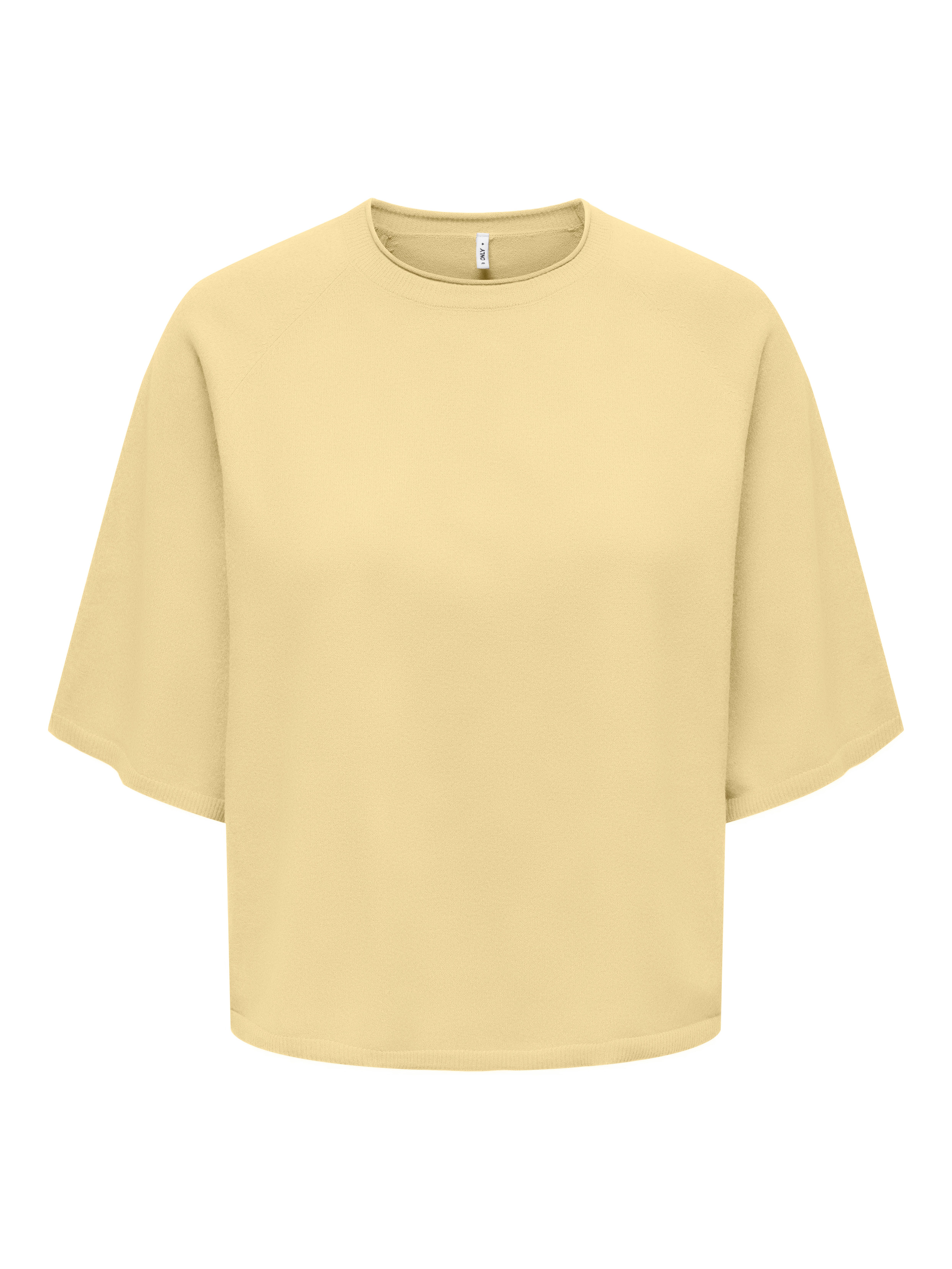 ONLY Rundhalspullover ONLLOYAL 2/4 O-NECK KNT NOOS mit Halbarm günstig online kaufen