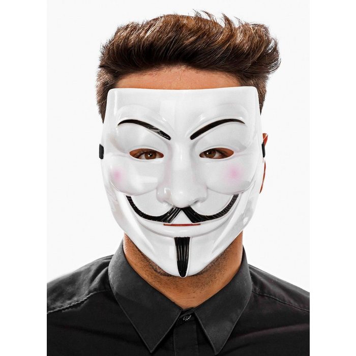 Metamorph Verkleidungsmaske Guy Fawkes Der Schutzheilige aller Anonymen QR10848