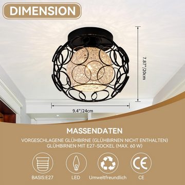 Welikera Deckenleuchte Moderne Deckenlampe, Runde Eisen-Deckenlampe, Wohnzimmer/Schlafzimmer