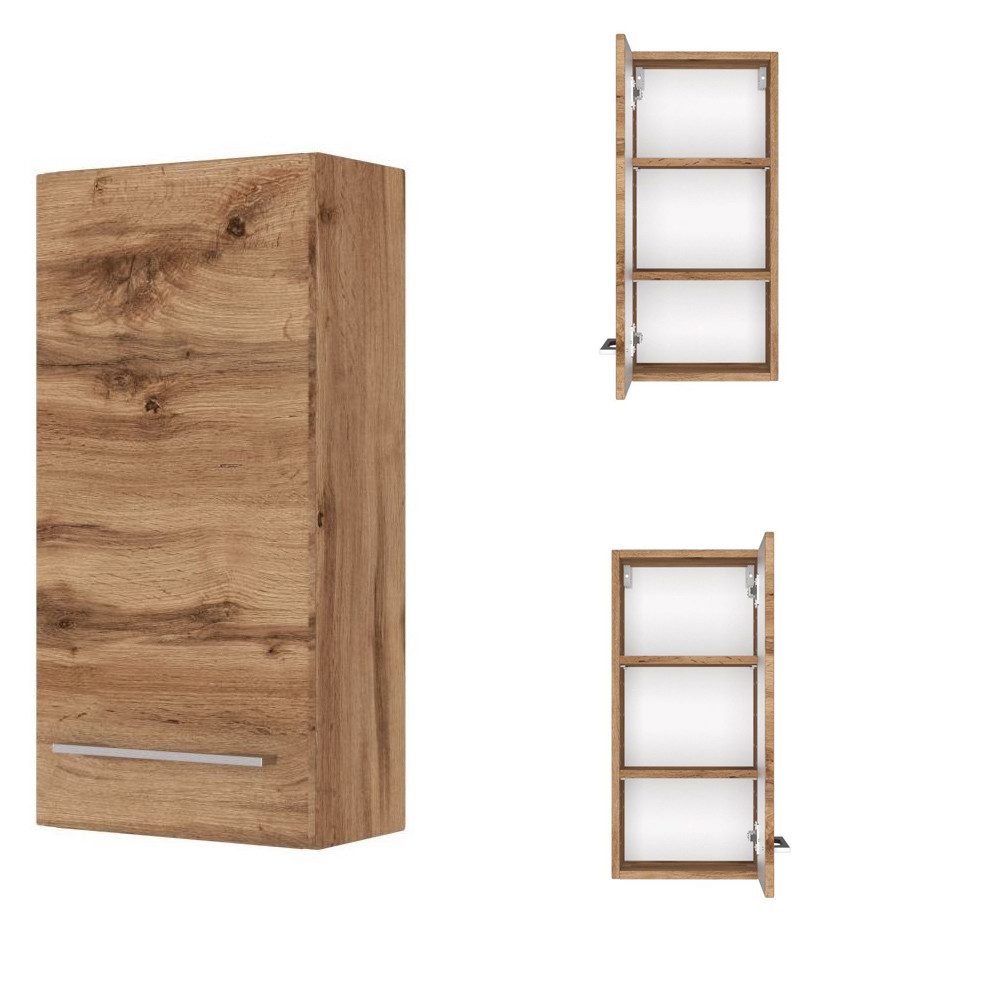 Lomadox Hängeschrank LOUNY-03 Badezimmerschrank in Wotaneiche günstig online kaufen