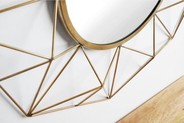 riess-ambiente Wandspiegel DIAMOND XL 90cm messing (Einzelartikel, 1-St), Wohnzimmer · Flur · Schlafzimmer · Eisen · Retro Design