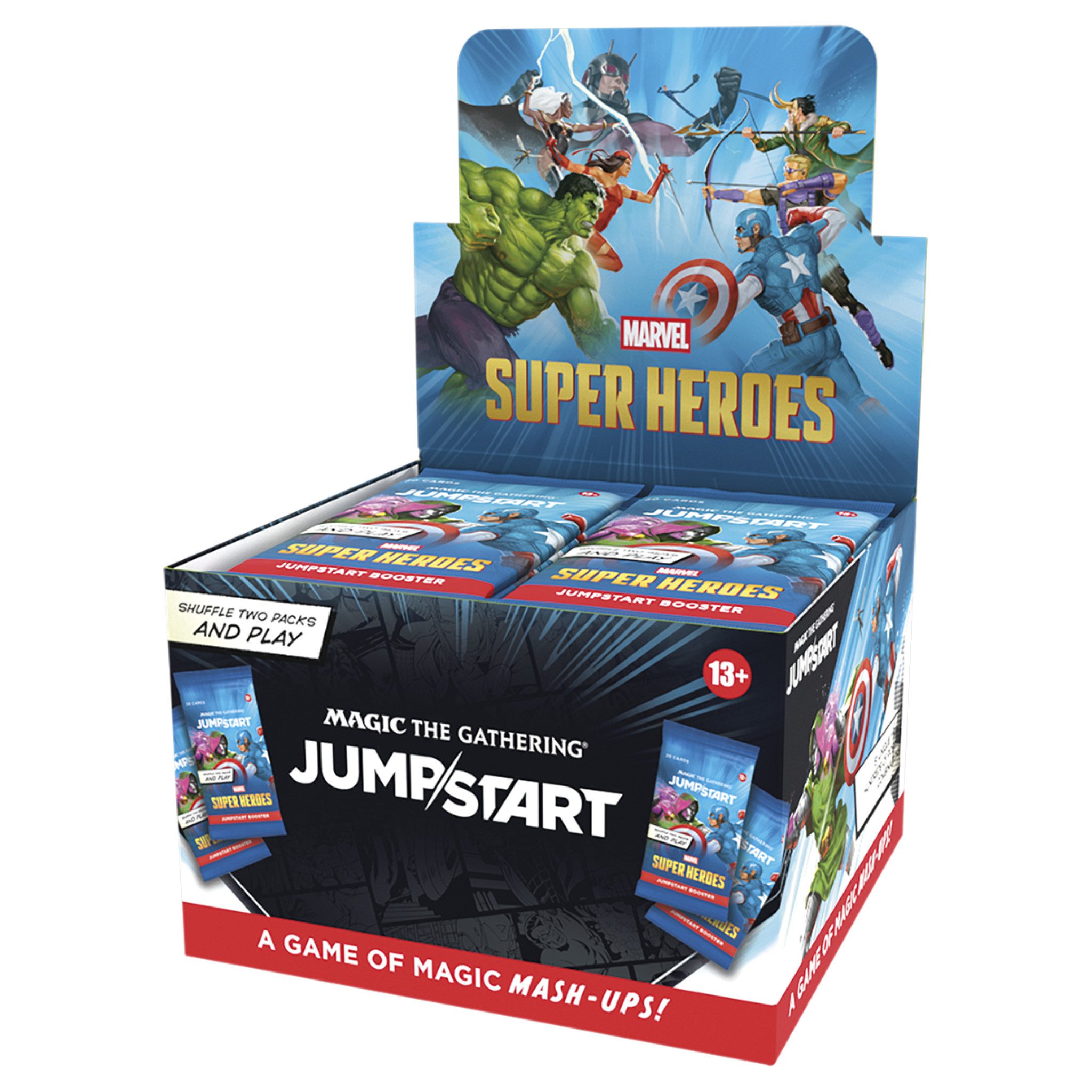 Magic the Gathering Sammelkarte MTG Marvel Super Heroes Jumpstart Booster Box Englisch