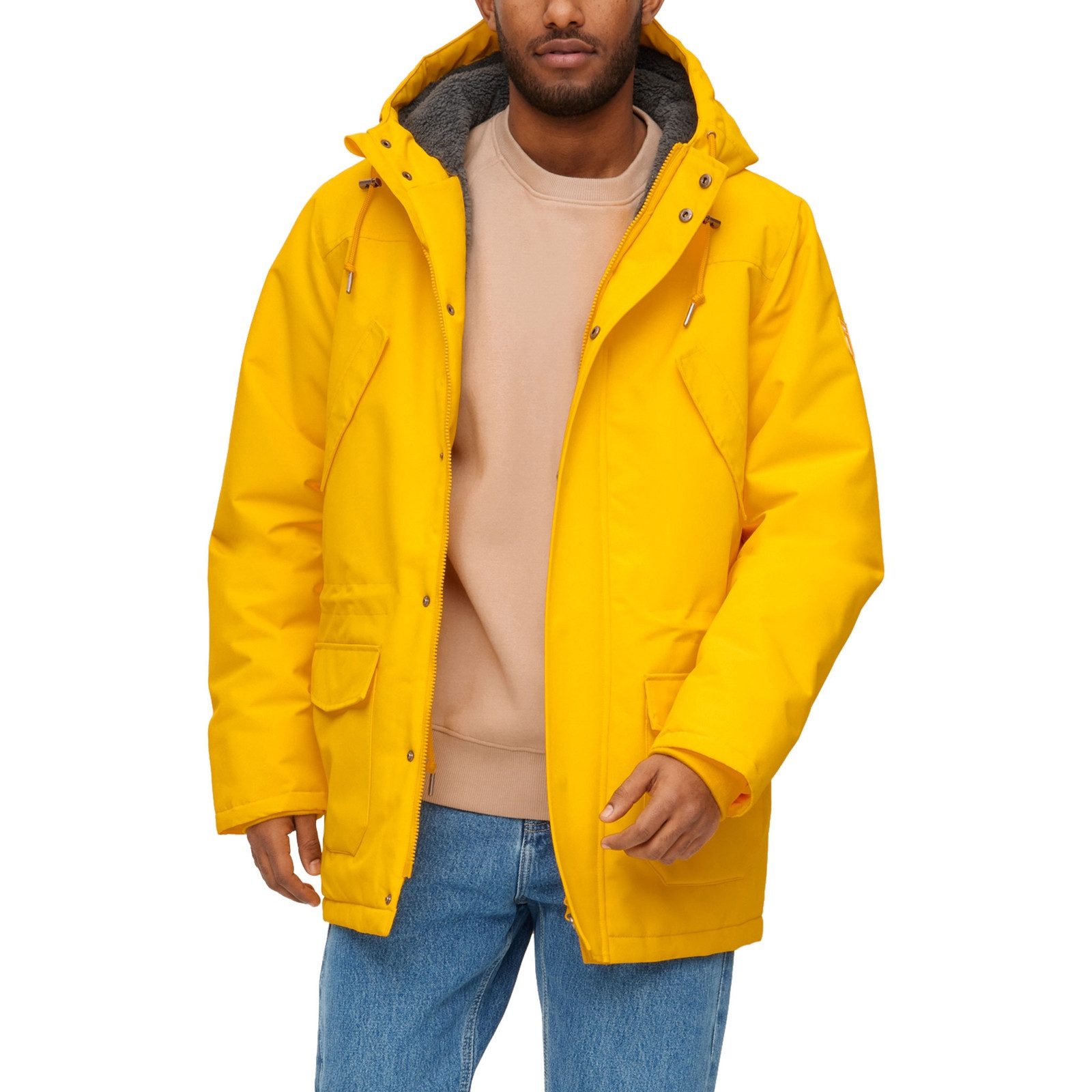 Derbe Winterjacke Winterjacke Festholm mit vegan wattierter Füllung