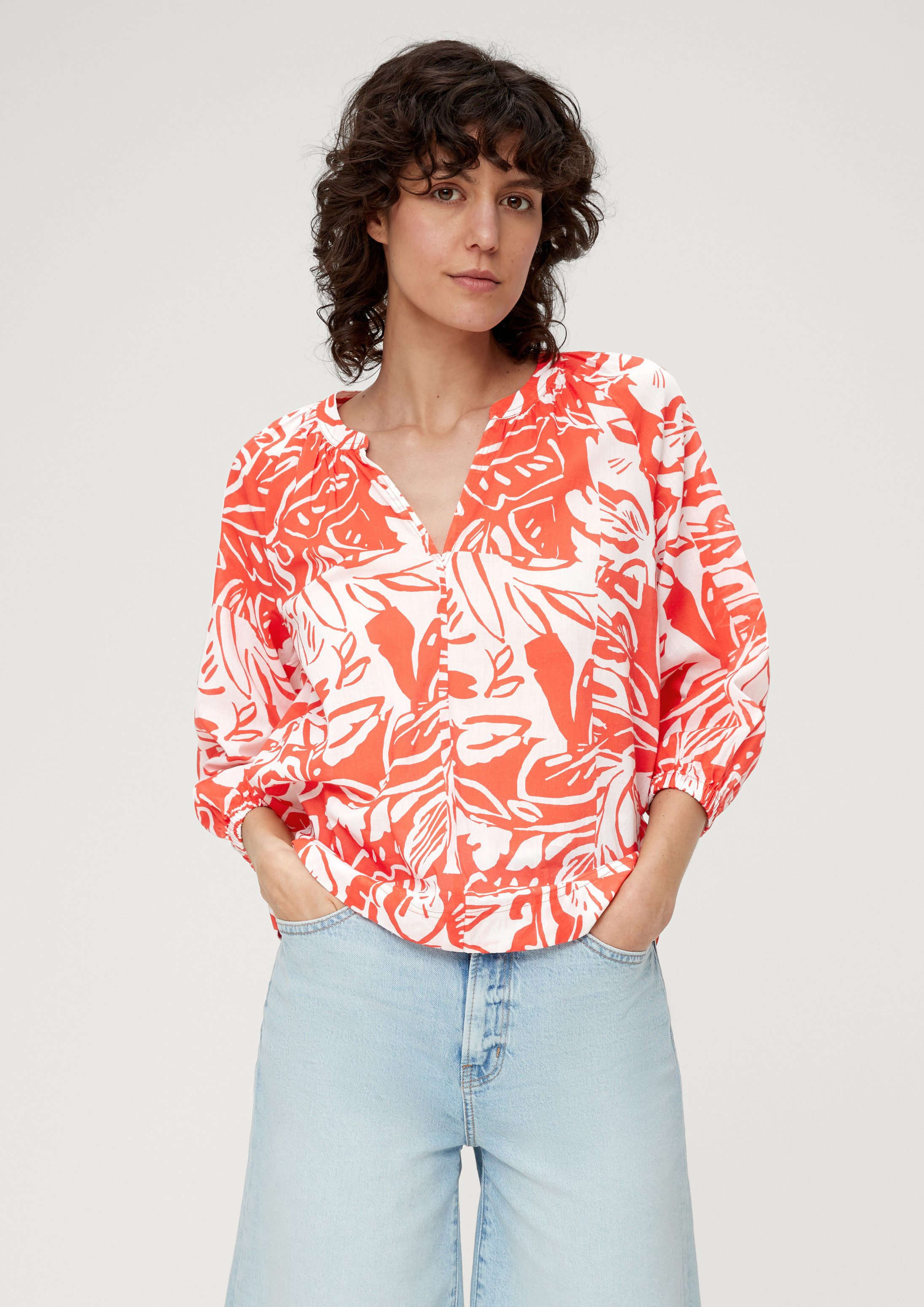 Kurzarmbluse Bluse