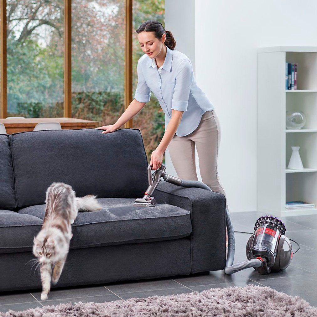 DYSON Bodenstaubsauger Big Ball Parquet 2, 600 W, mit hygienischer Behälterentleerung, der sich selbst wieder aufrichtet