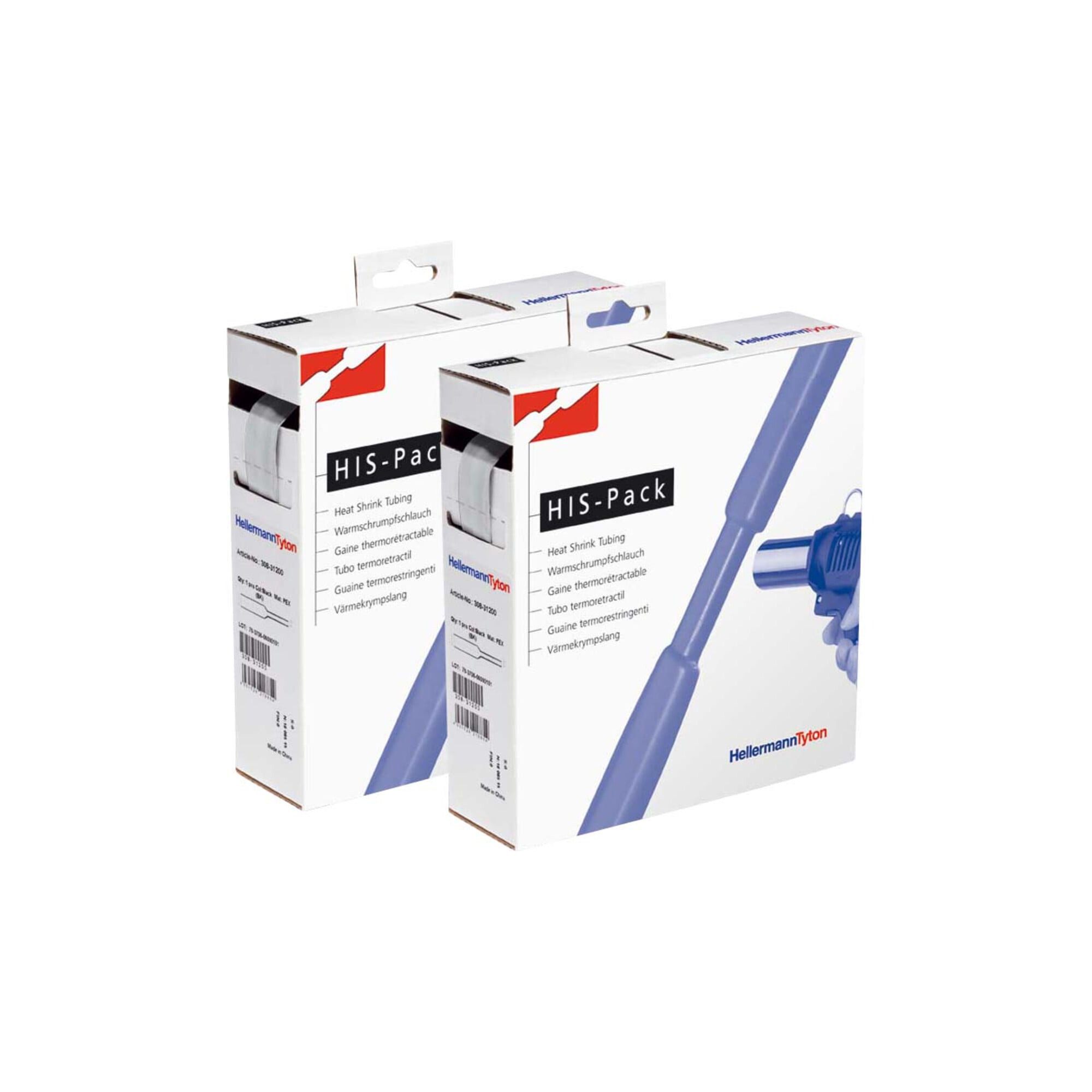 HellermannTyton Crimpzange HellermannTyton Schrumpfschlauch D 6,4/3,2 trans HIS-1/4-POX-CL 5m