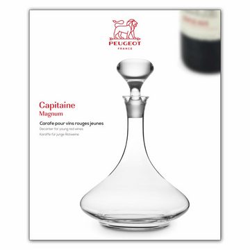 PEUGEOT Dekanter Capitaine Magnum Mundgeblasenes Glas 1.5 L 230111