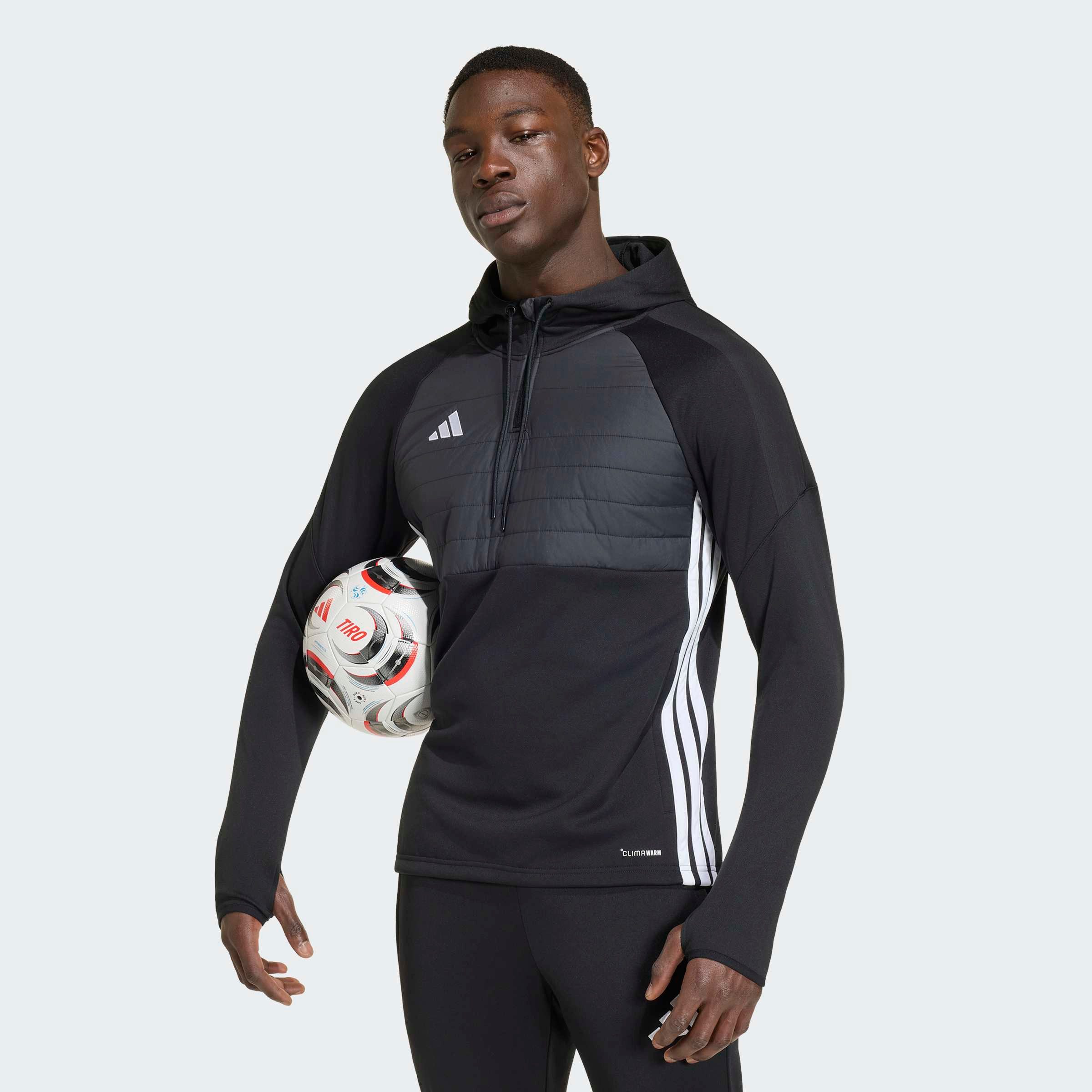 adidas Performance Kapuzensweatshirt TIRO 26 ESSENTIALS WINTERIZED TRAININGSOBERTEIL mit Kapuze, aus Polyester