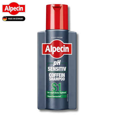 Alpecin Haarshampoo PH-Sensitive Coffeine S1, 250 ml, Gegen Haarausfall & Für empfindliche Kopfhaut geeignet