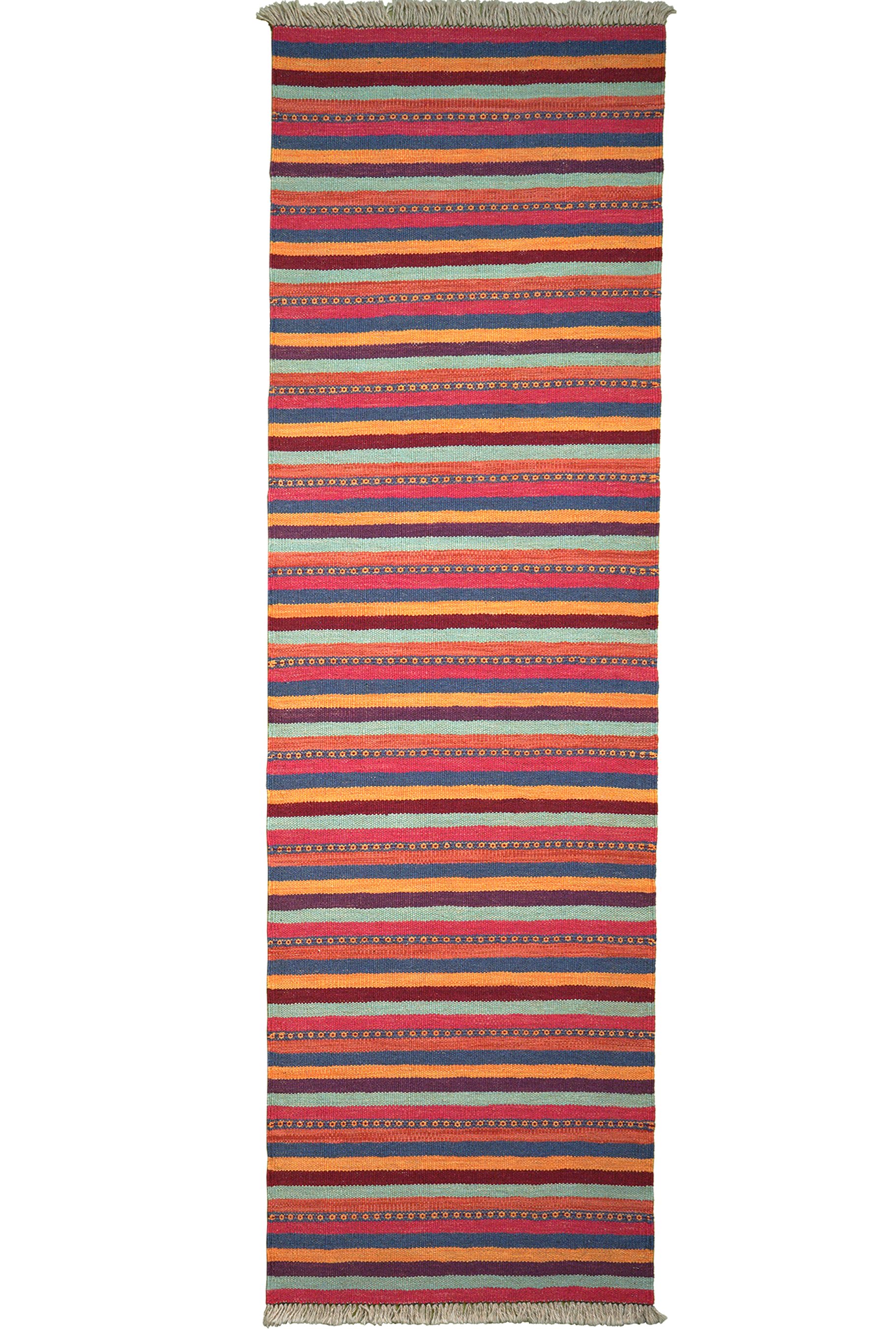 Rugtales Teppich Kelim Gashgai 204x62cm, Lufer, Handgemachtes Unikat, nachhaltig und fair gefertigt