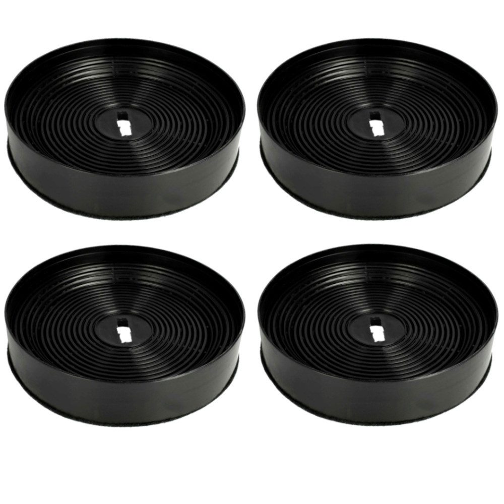 Trade-Shop Aktivkohlefilter 4x passend für Oranier 4 GL 60, 4 GL 90, 5EL-60, 5EL-90, 863160, Zubehör für Oranier KSC 700, 920895 - Ersatzteile für Dunstabzugshauben, Durchmesser: ca. 17 cm / Höhe: ca. 3,4 cm / Form: rund