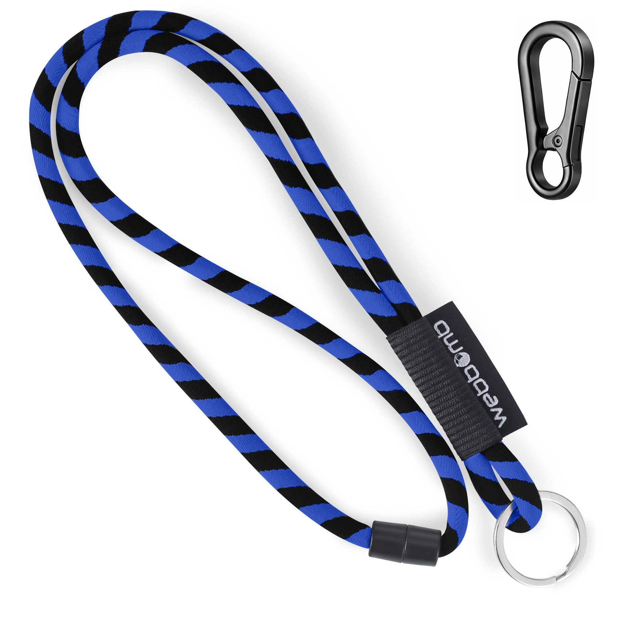 Schlüsselanhänger Lanyard Tubular Schlüsselband mit Karabiner + Schlüsselring keychain