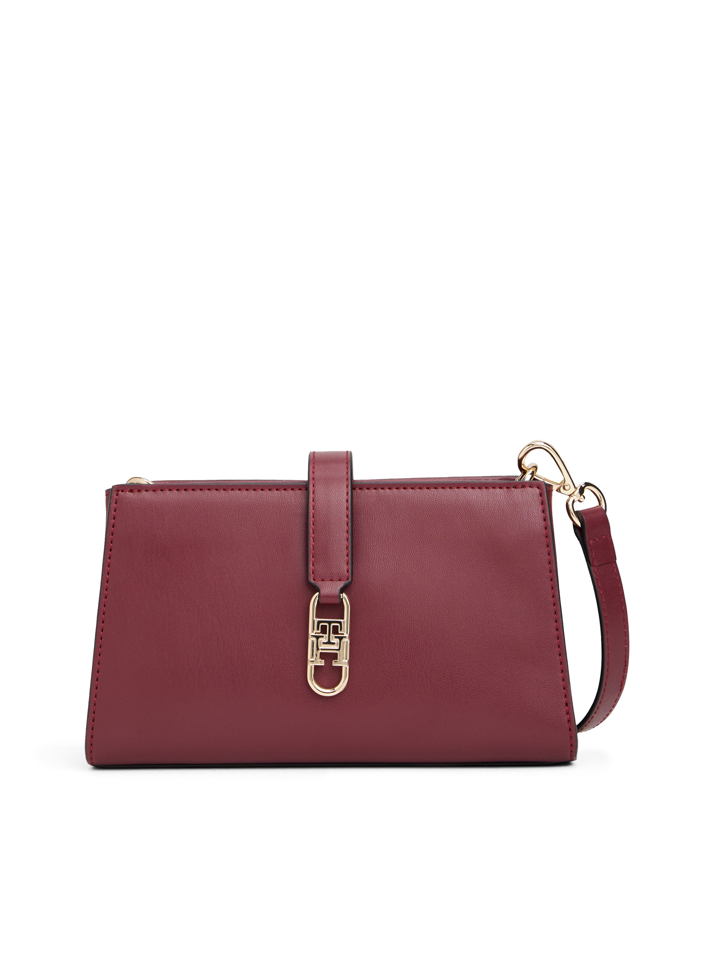 Tommy Hilfiger Umhängetasche TH LIBRE MINI CROSSOVER, Damen Schultertasche, Clutch mit elegantem TH-Verschlusselement