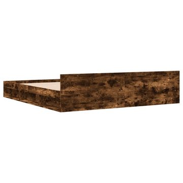 vidaXL Bett Bettgestell mit Schubladen Räuchereiche 180x200cm Holzwerkstoff