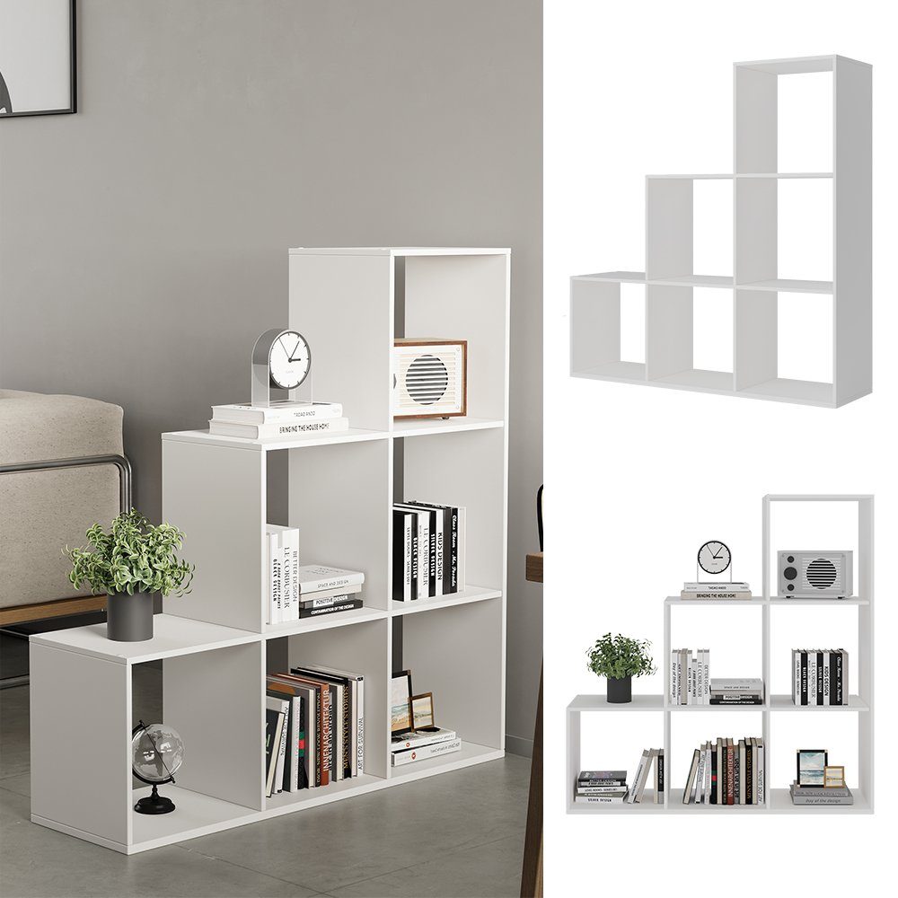 Vicco Raumteiler Theresa, Weiß, 104 x 108 cm 6 Fächer günstig online kaufen