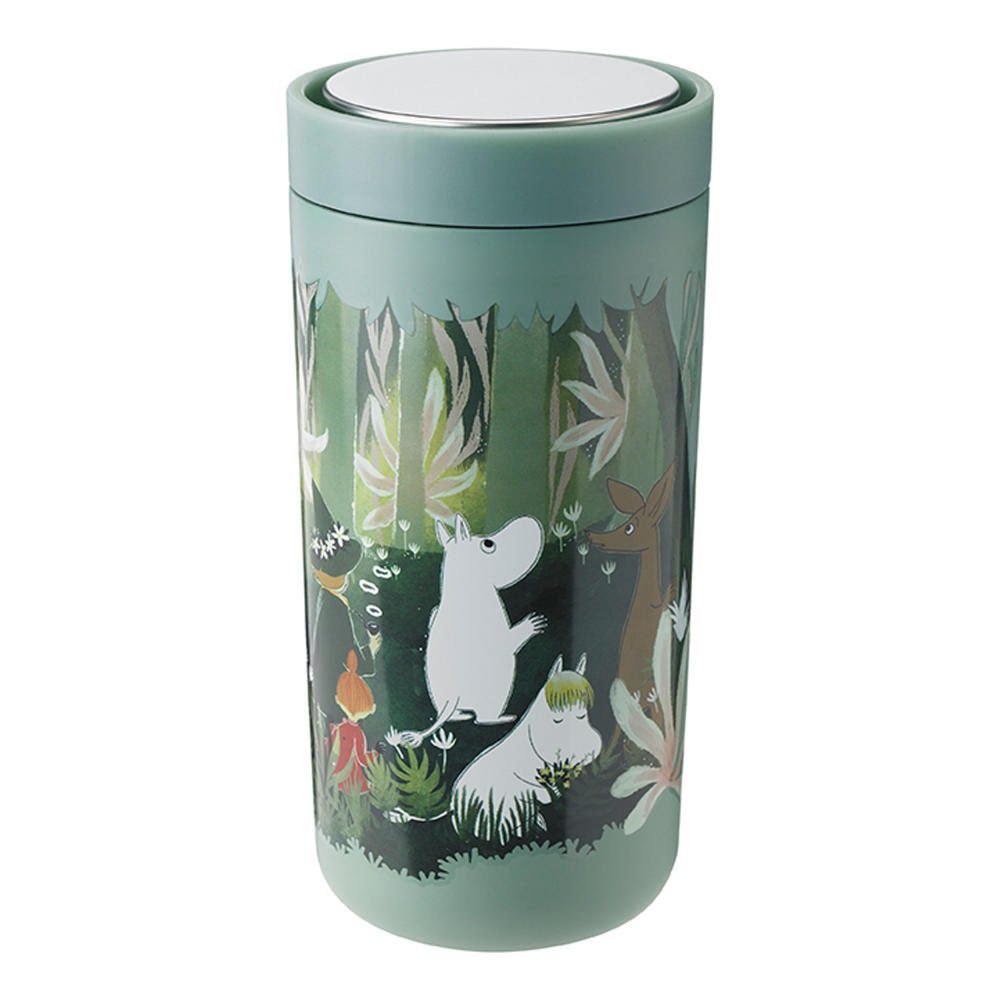 Stelton Coffee-to-go-Becher To Go Click Moomin Soft Dusty Green 400 ml, Edelstahl. € 34,96