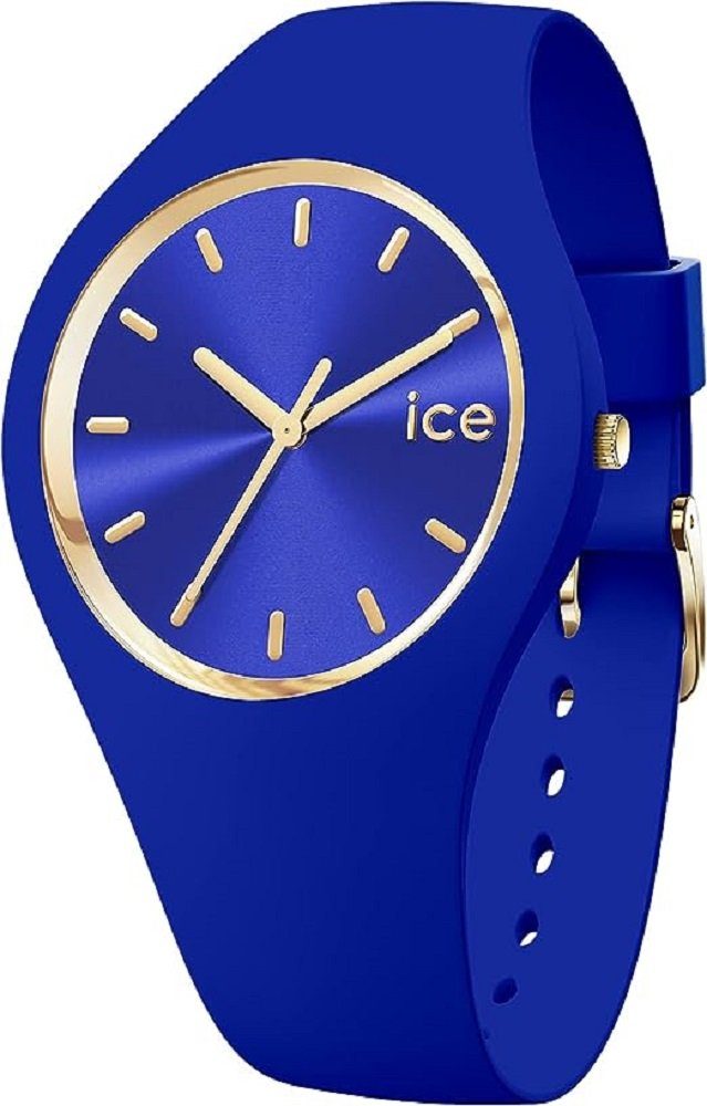 blue Quarzuhr ICE Artist 19229, 3H, Damenuhr ice-watch - - Medium - blue