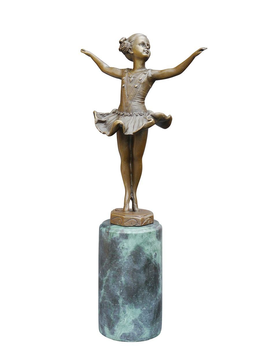 AFG Dekoobjekt Bronze Figur Marmorsockel Ballerina kleine auf