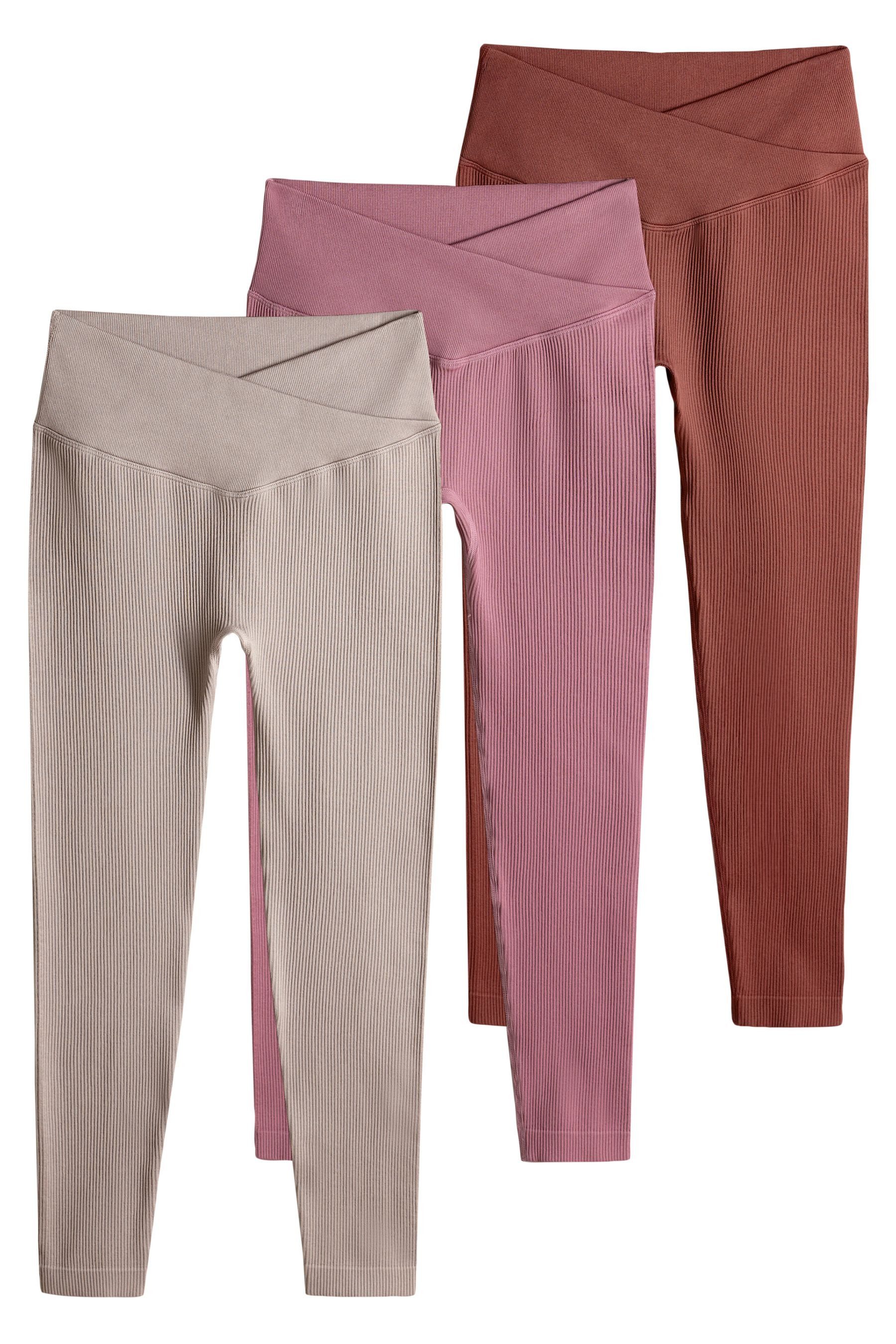 The Set Leggings The Set gerippte, nahtlose Leggings im 3er-Pack (3-tlg) günstig online kaufen