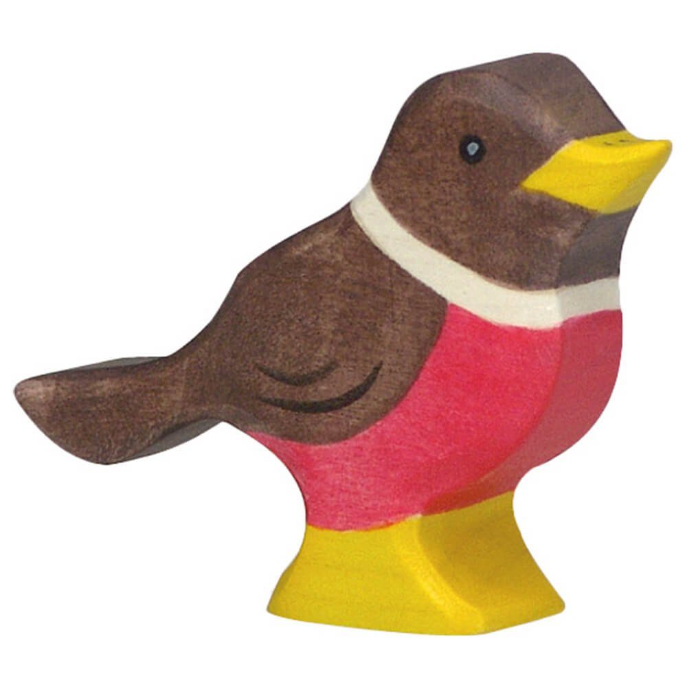 Holztiger Spielfigur HOLZTIGER Rotkehlchen aus Holz